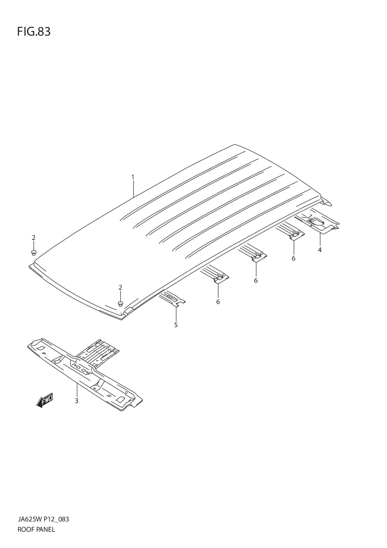 FIG.83 ROOF PANEL