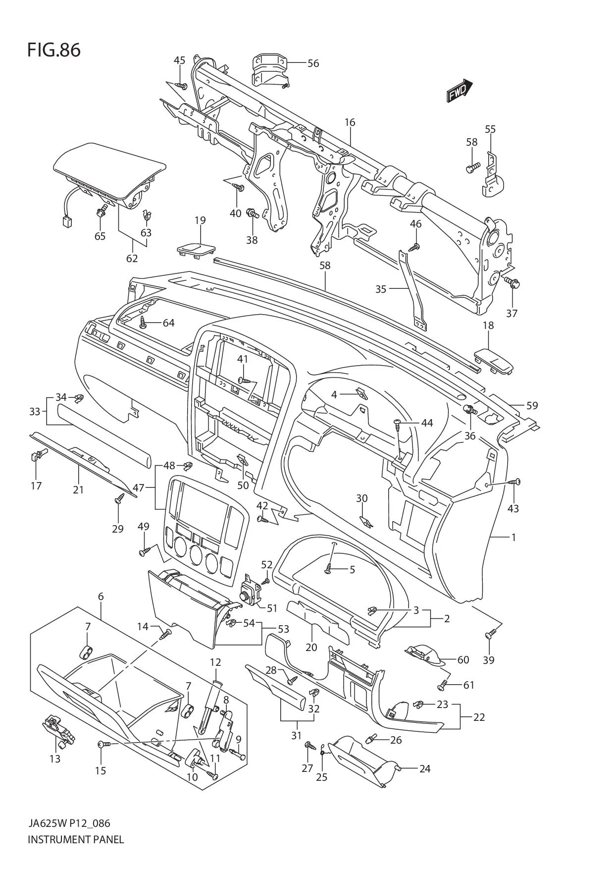 FIG.86 INSTRUMENT PANEL