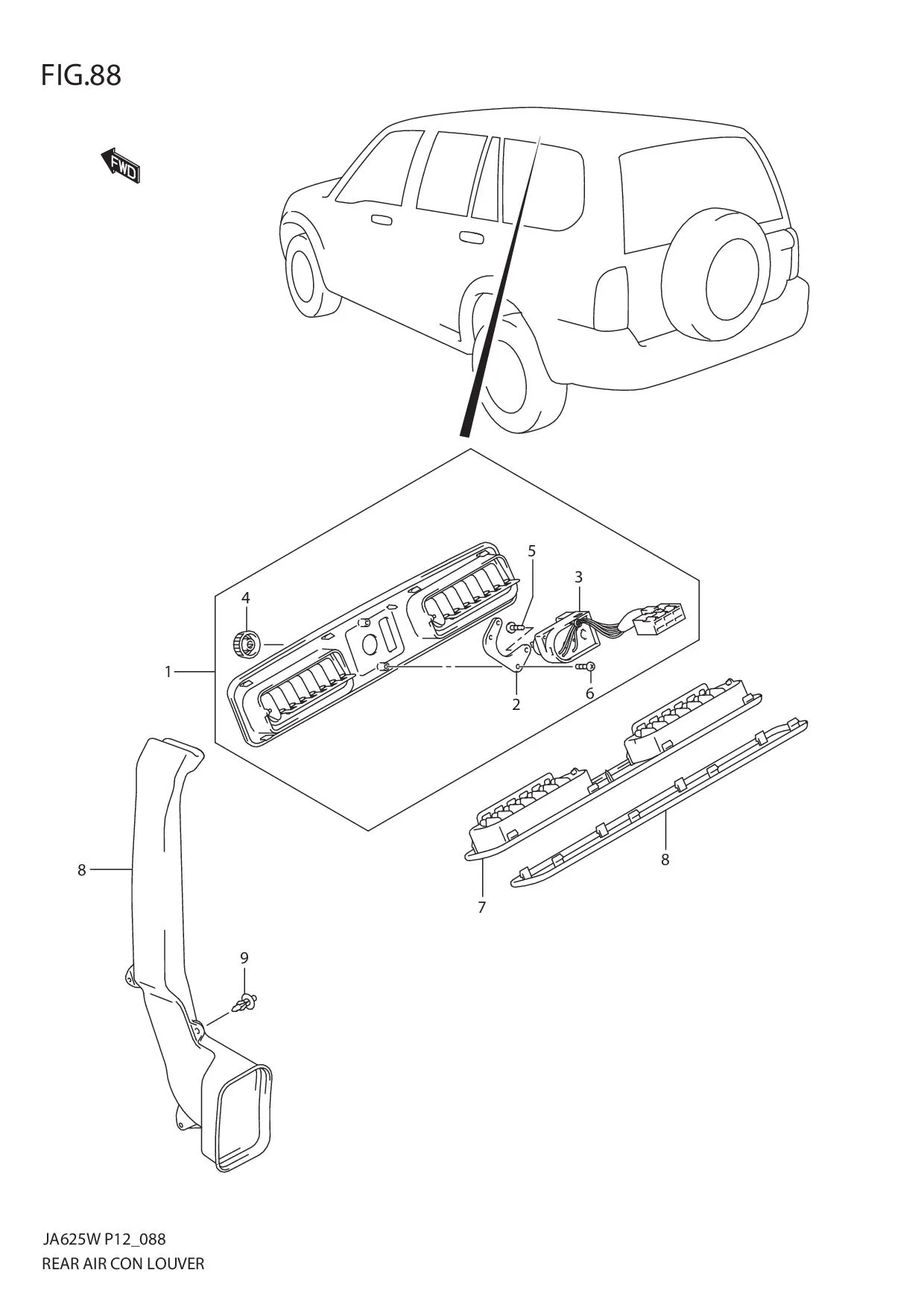 FIG.88 REAR AIR CON LOUVER