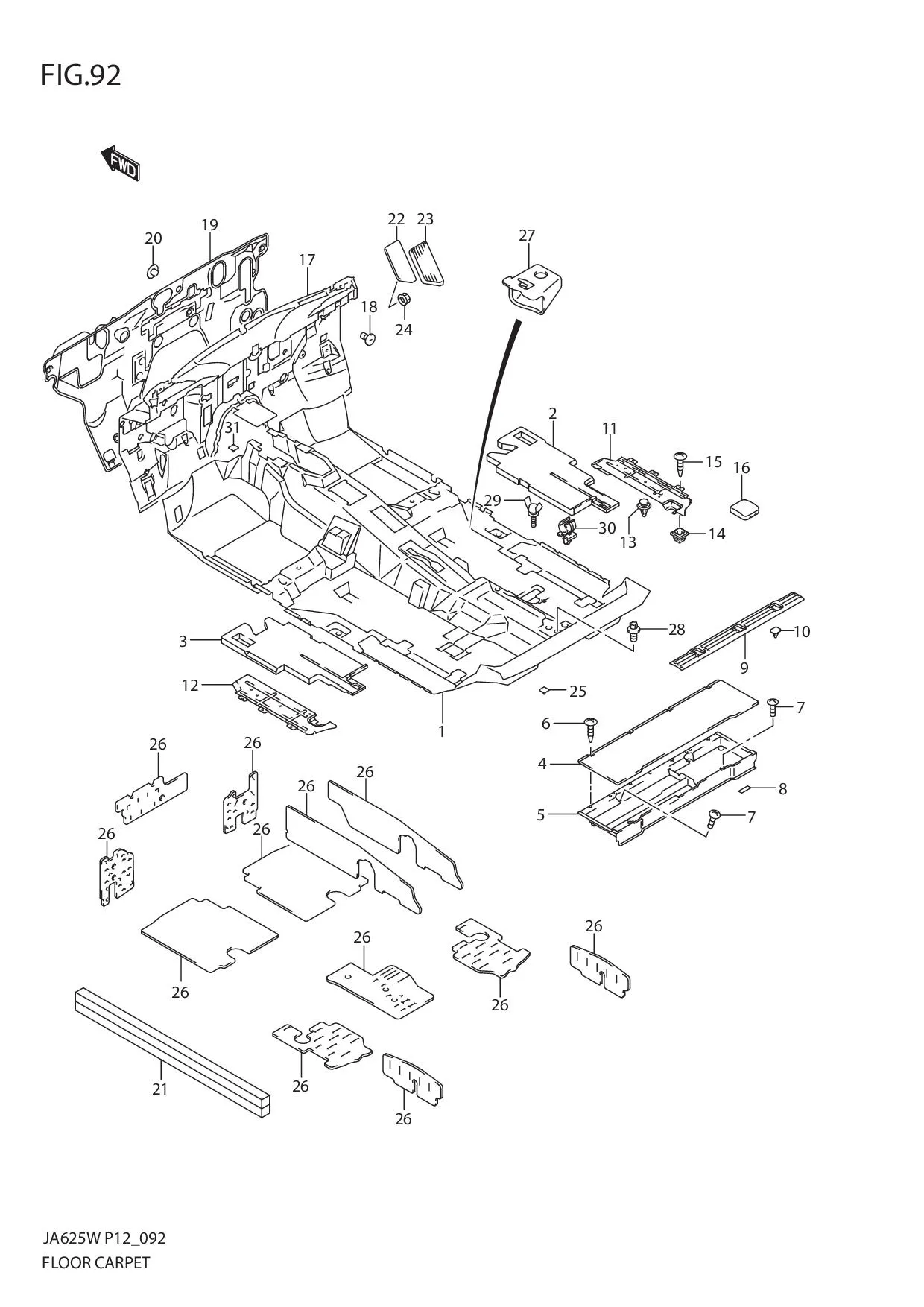 FIG.92 FLOOR CARPET