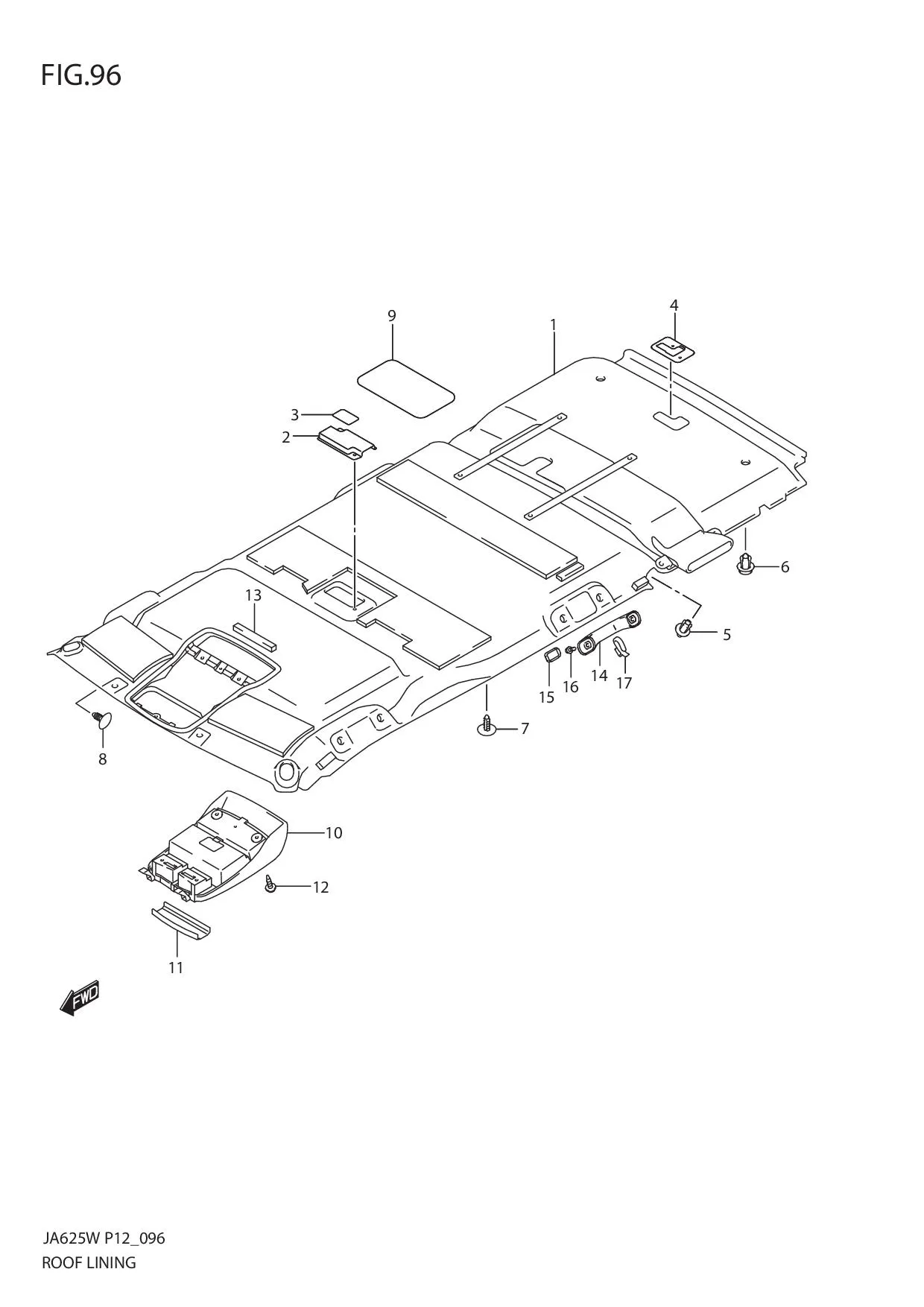 FIG.96 ROOF LINING