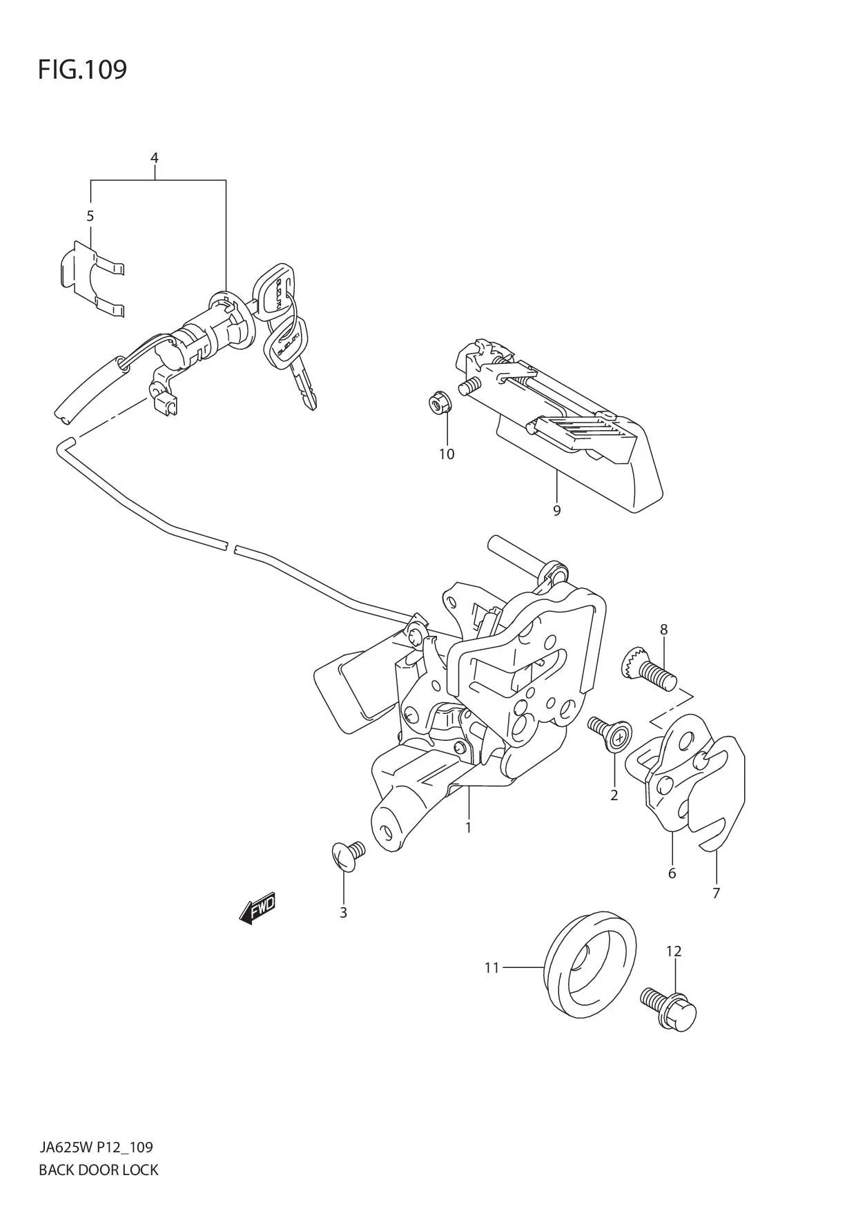 FIG.109 BACK DOOR LOCK