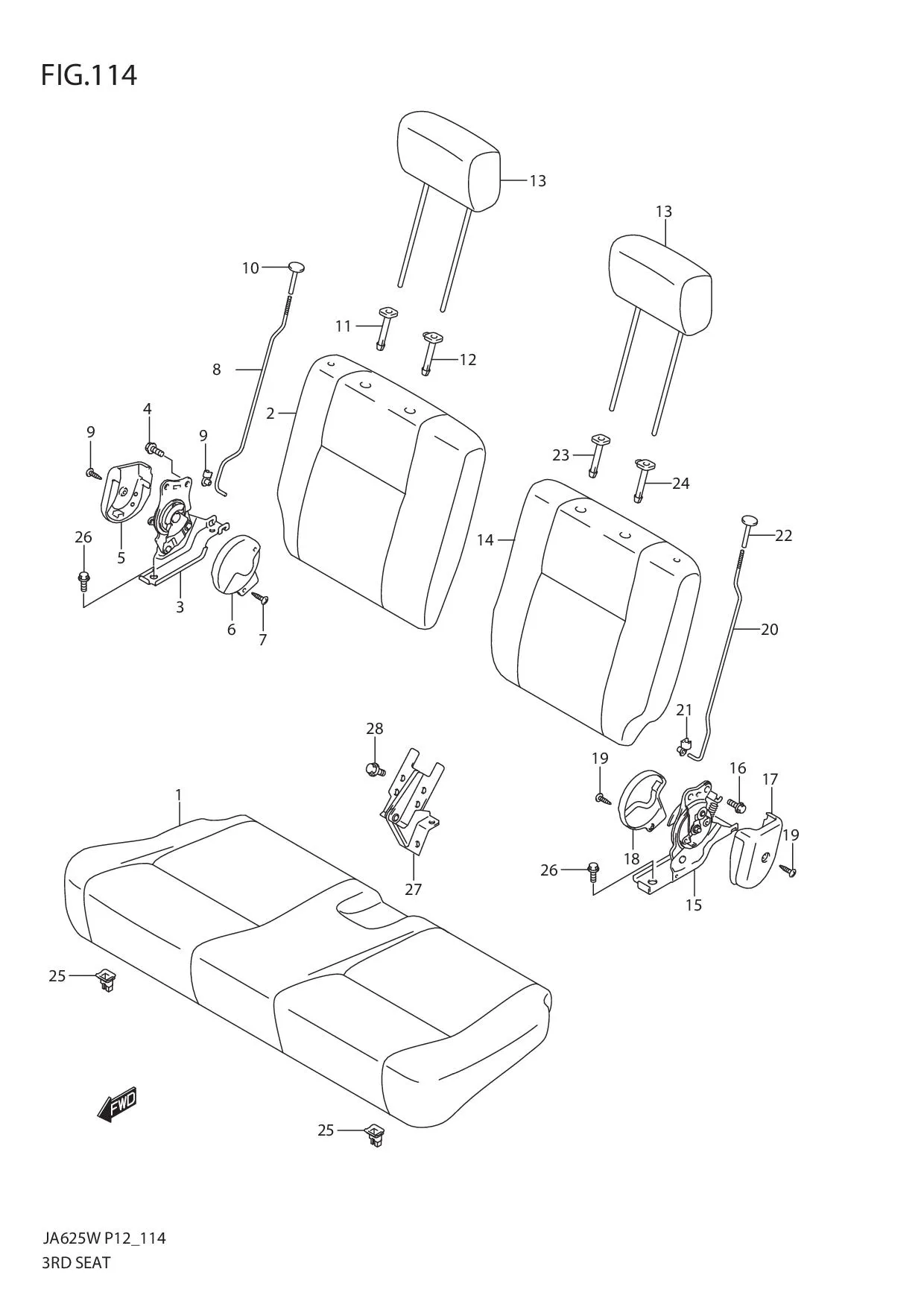 FIG.114 3RD SEAT
