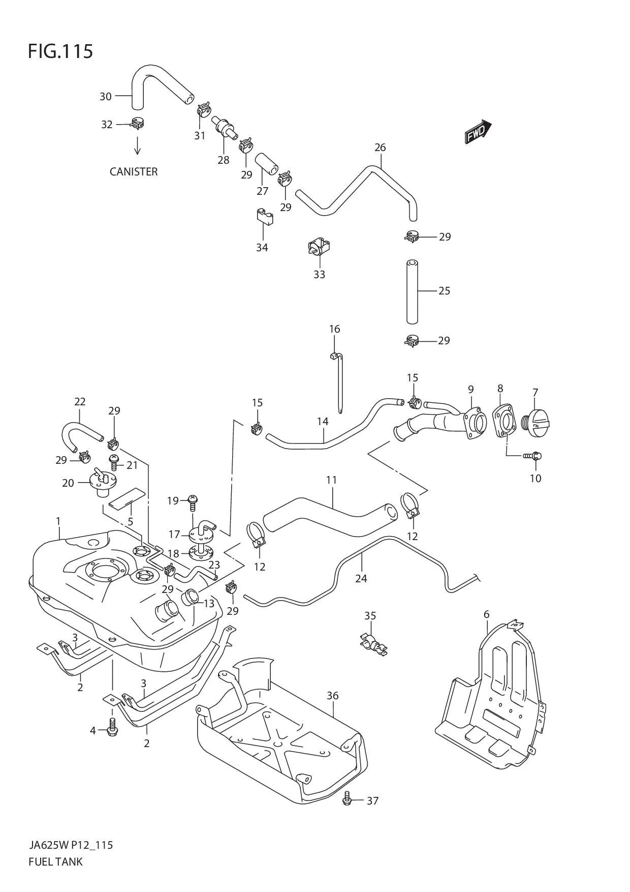 FIG.115 FUEL TANK