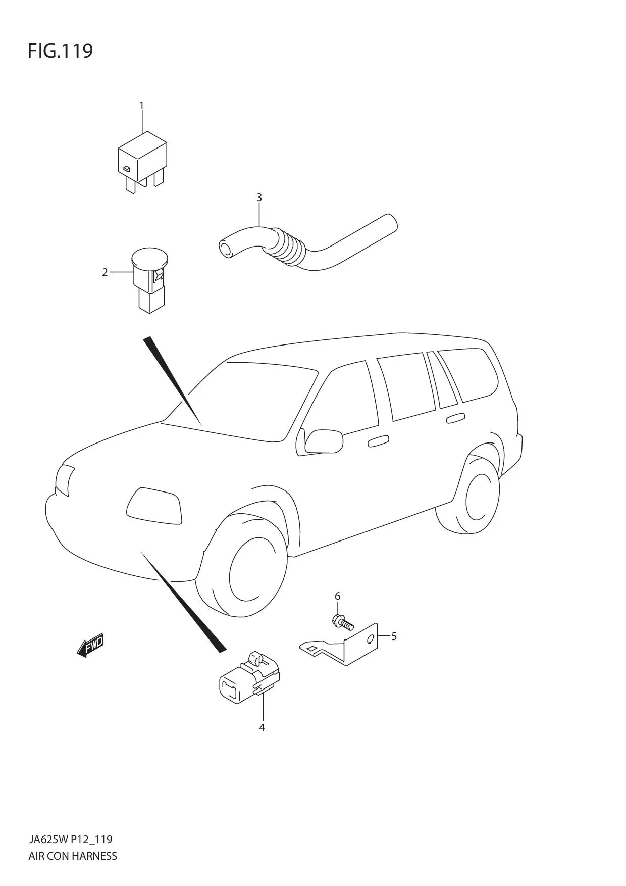 FIG.119 AIR CONDITIONER HARNESS