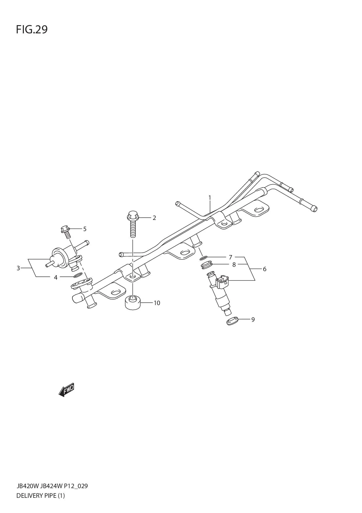 FIG.29 DELIVERY PIPE (JB420W)