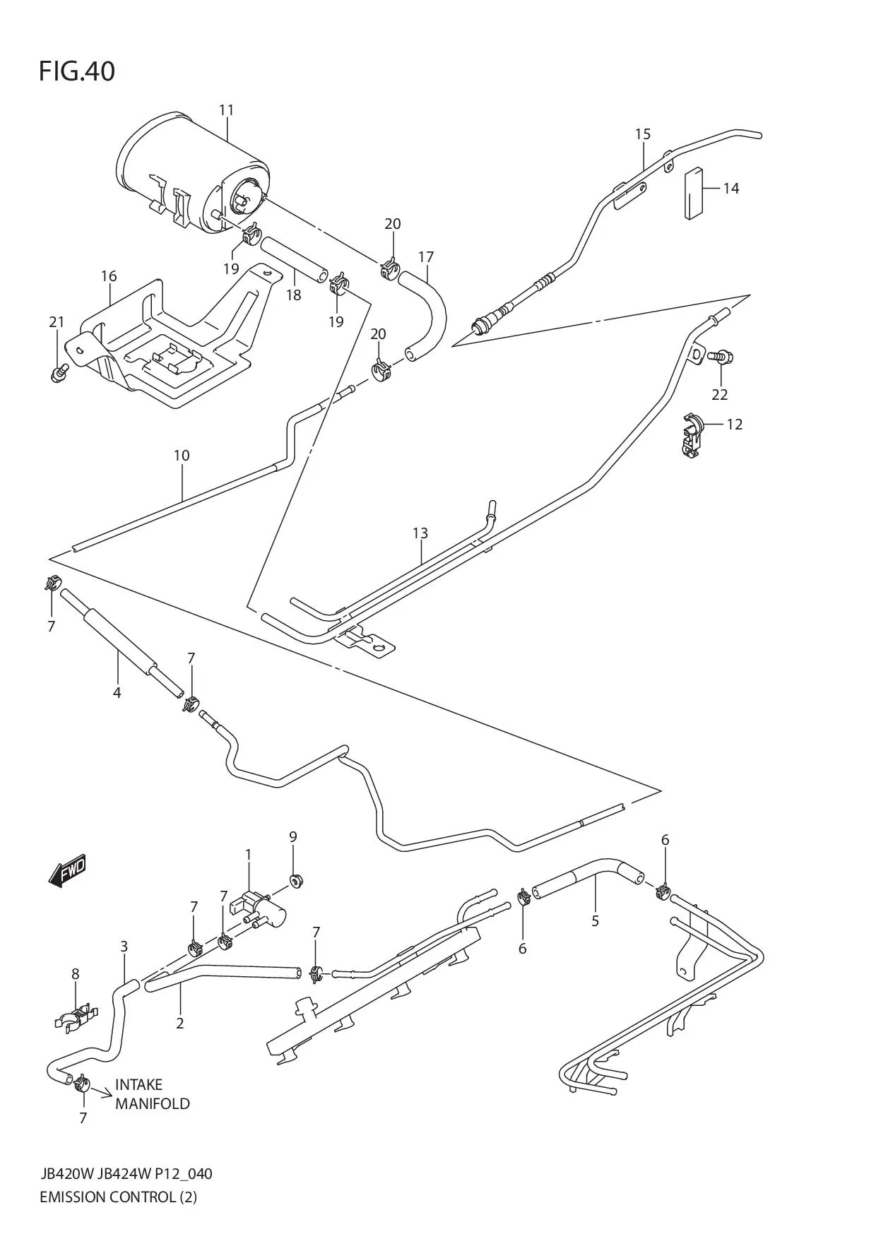 FIG.40 EMISSION CONTROL (JB424W)