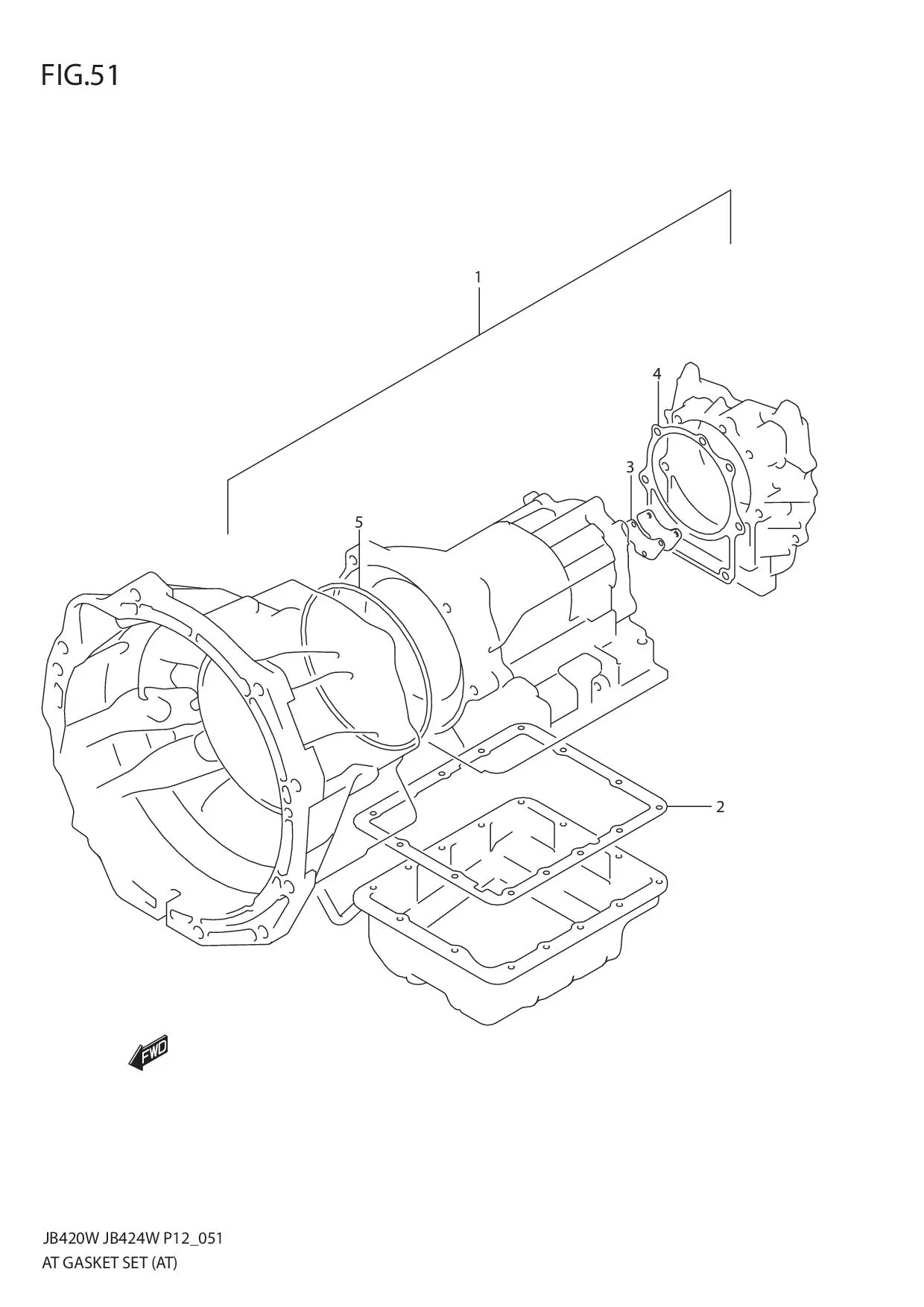 FIG.51 AT GASKET SET (AT)