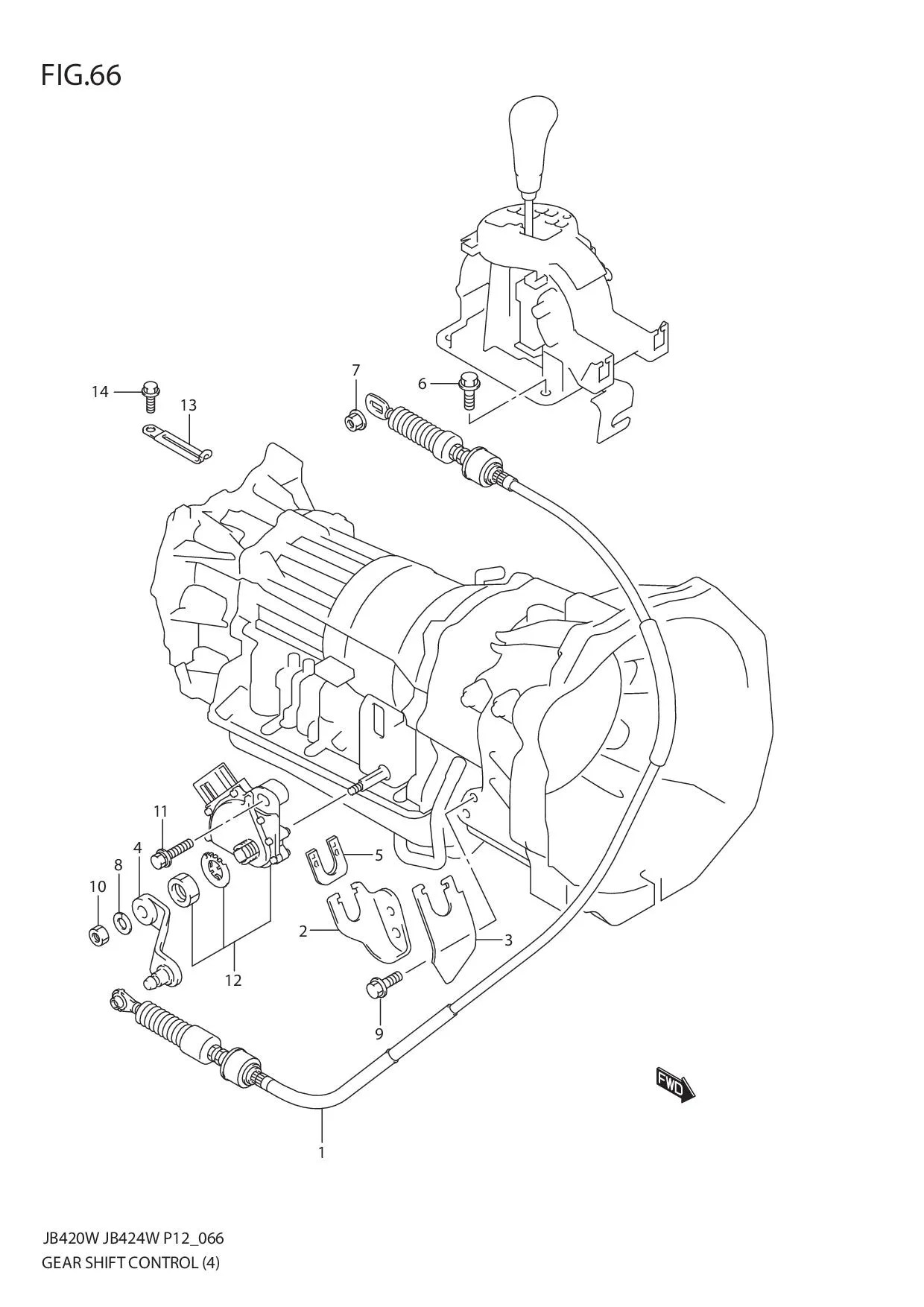 FIG.66 GEAR SHIFT CONTROL (4)