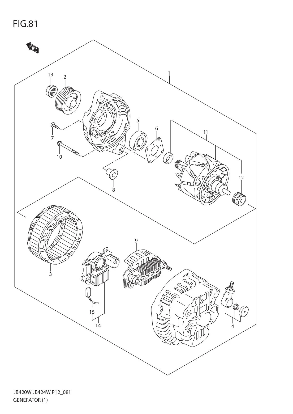 FIG.81 GENERATOR (JB420W)