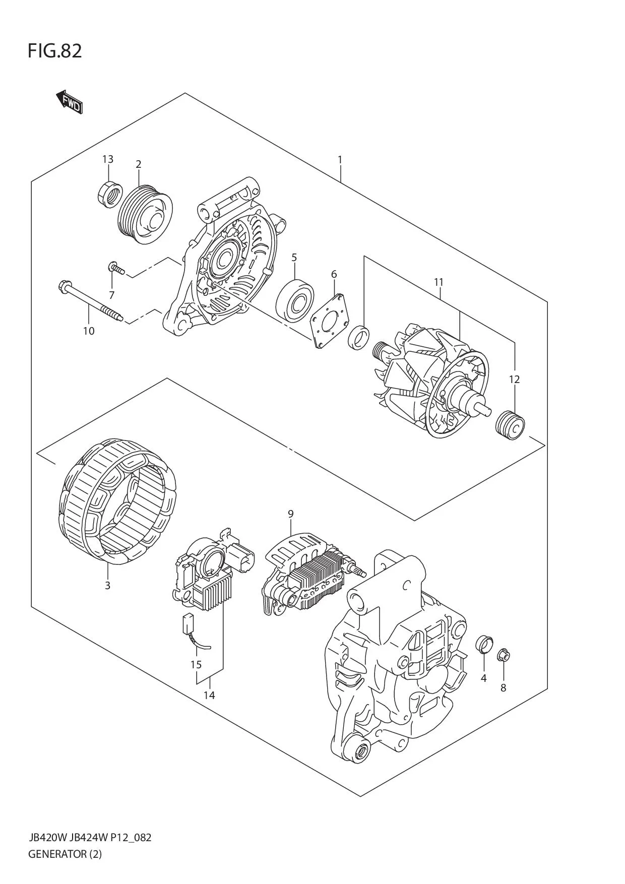FIG.82 GENERATOR (JB424W)