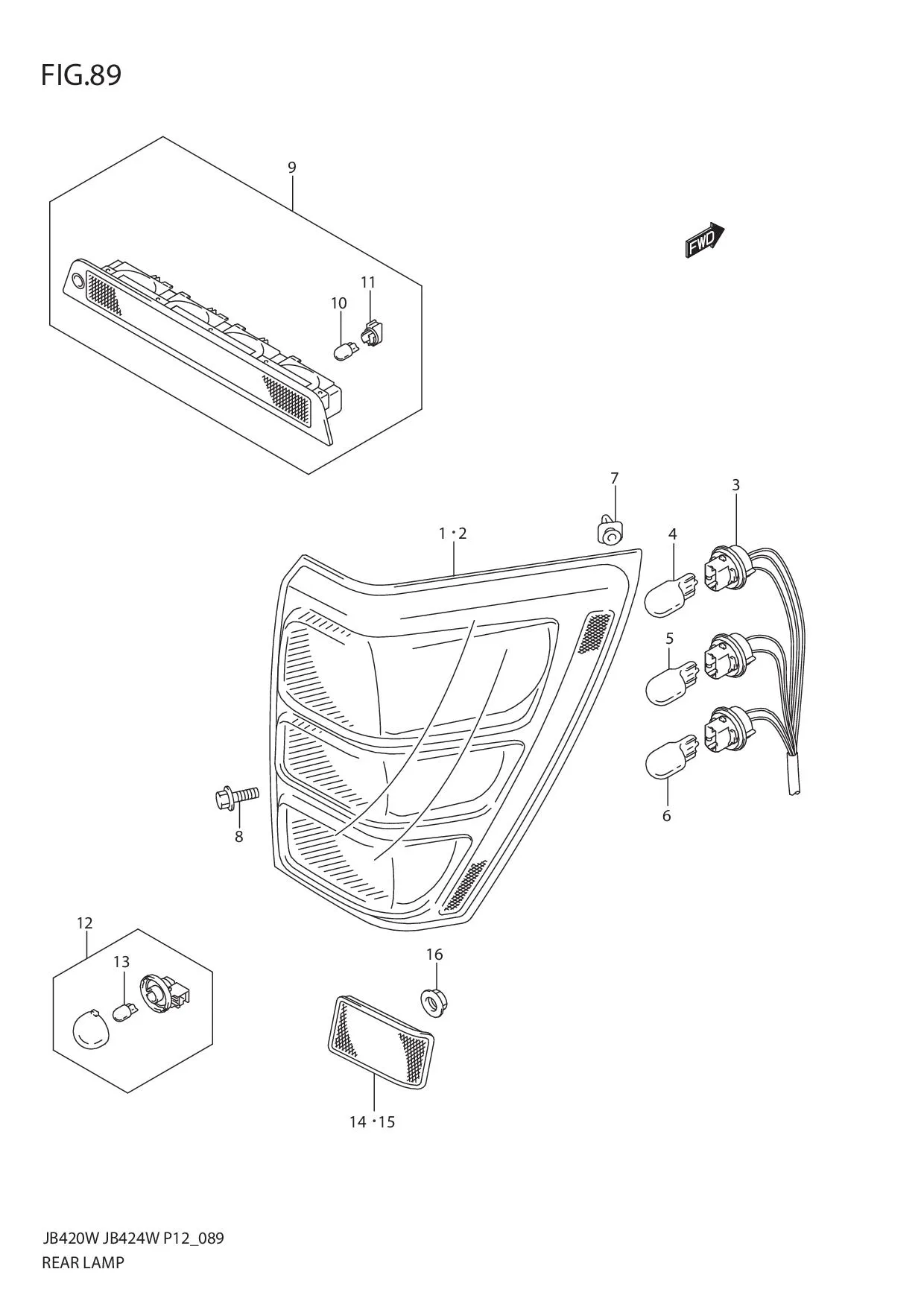 FIG.89 REAR LAMP