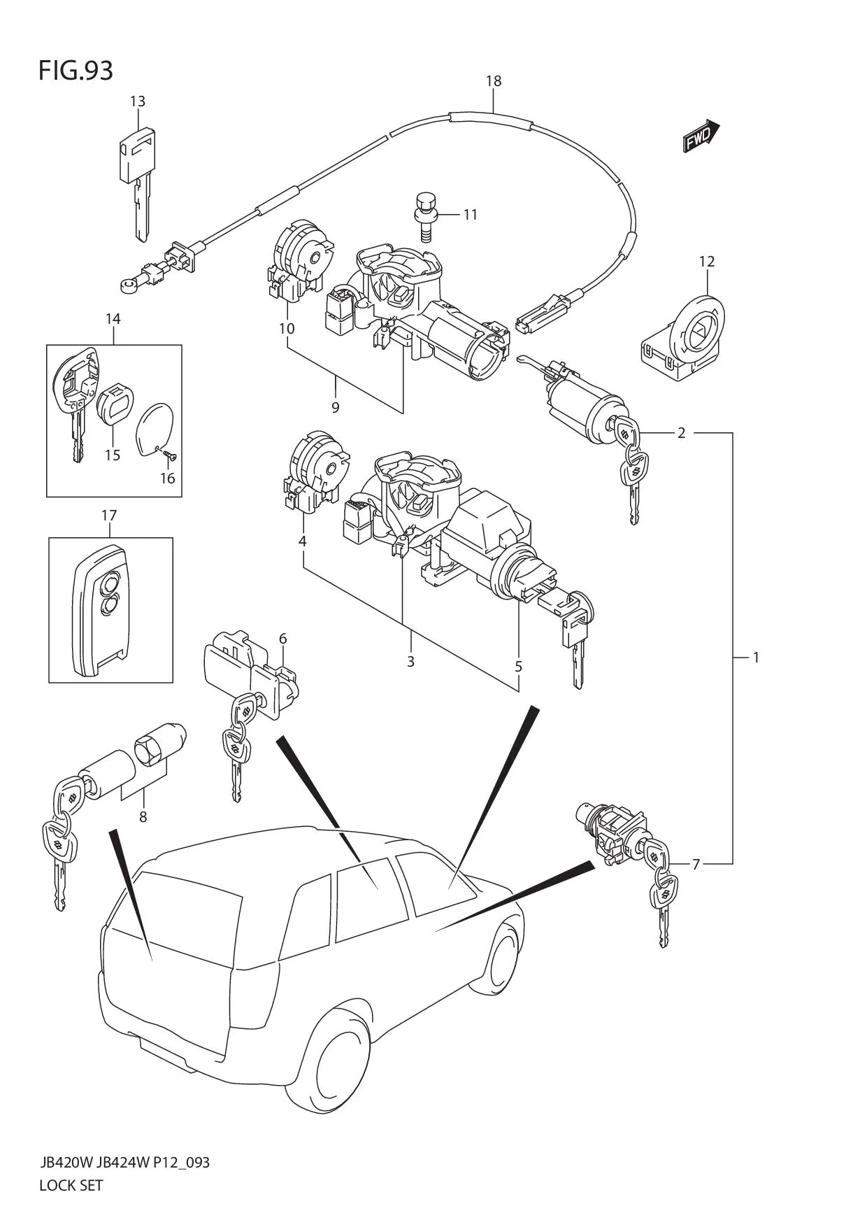 FIG.93 LOCK SET