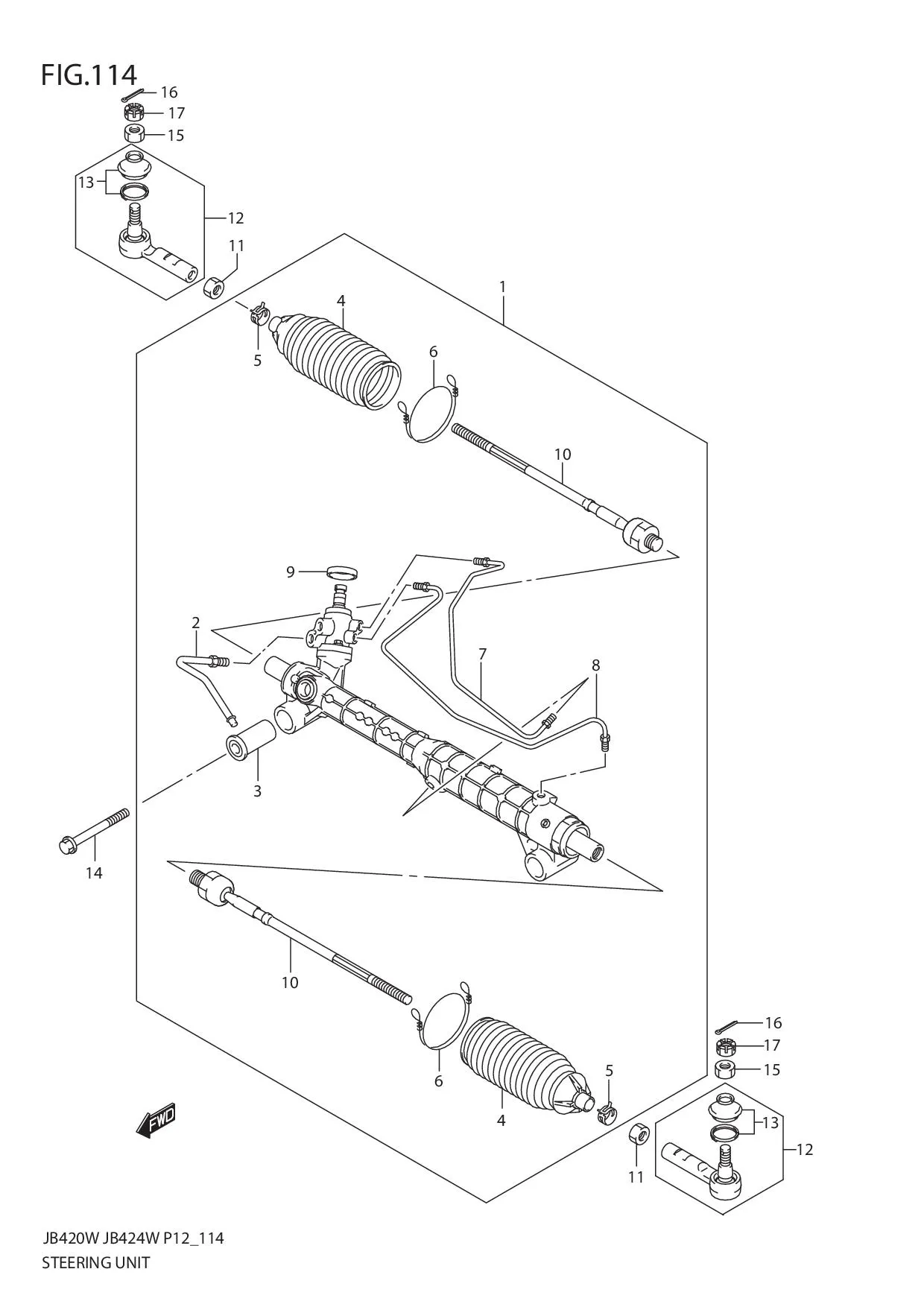 FIG.114 STEERING UNIT