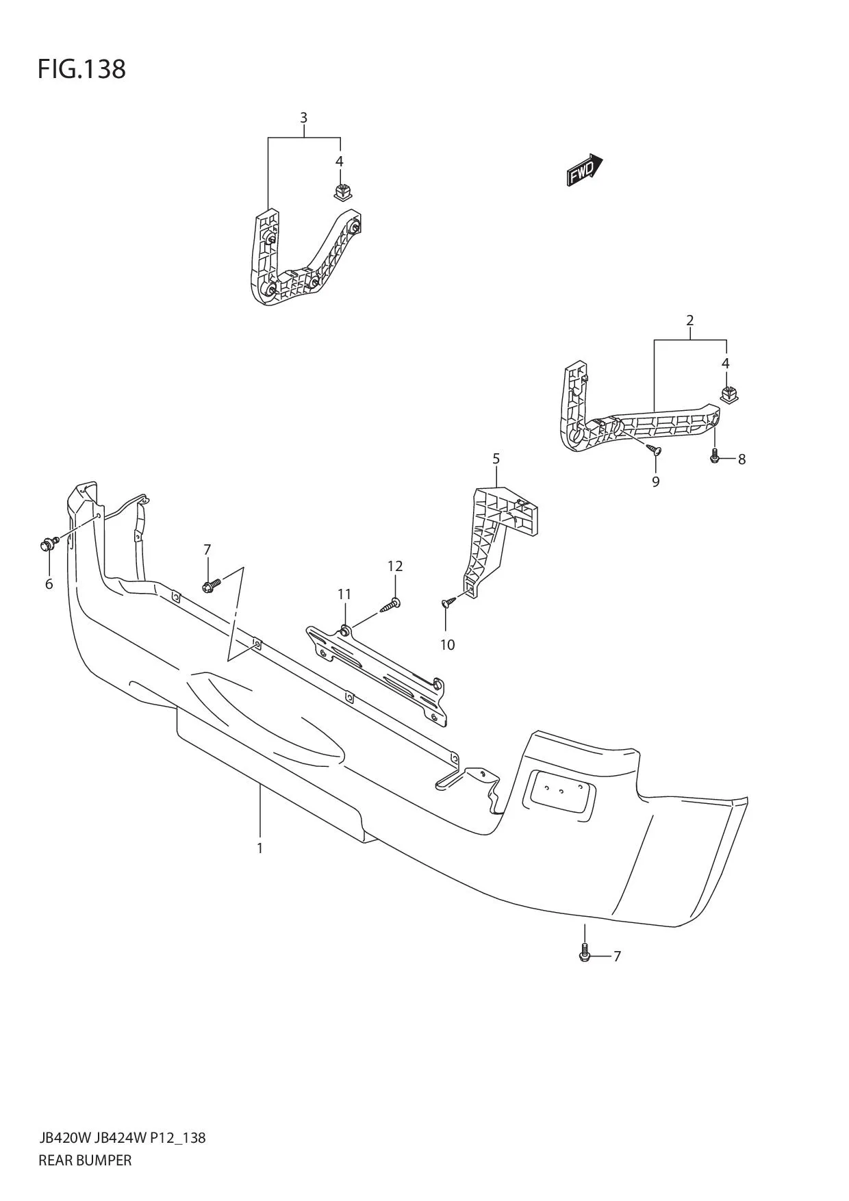 FIG.138 REAR BUMPER