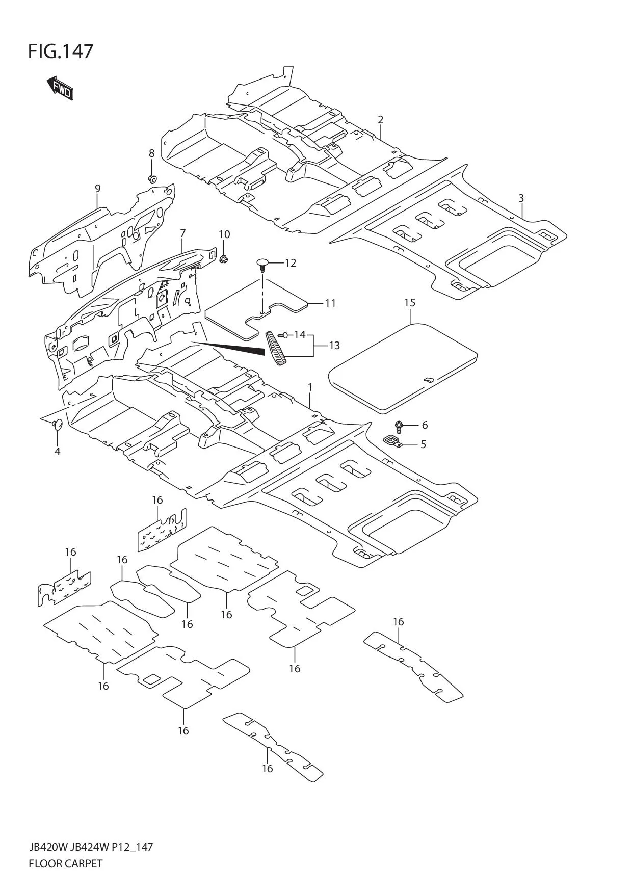 FIG.147 FLOOR CARPET