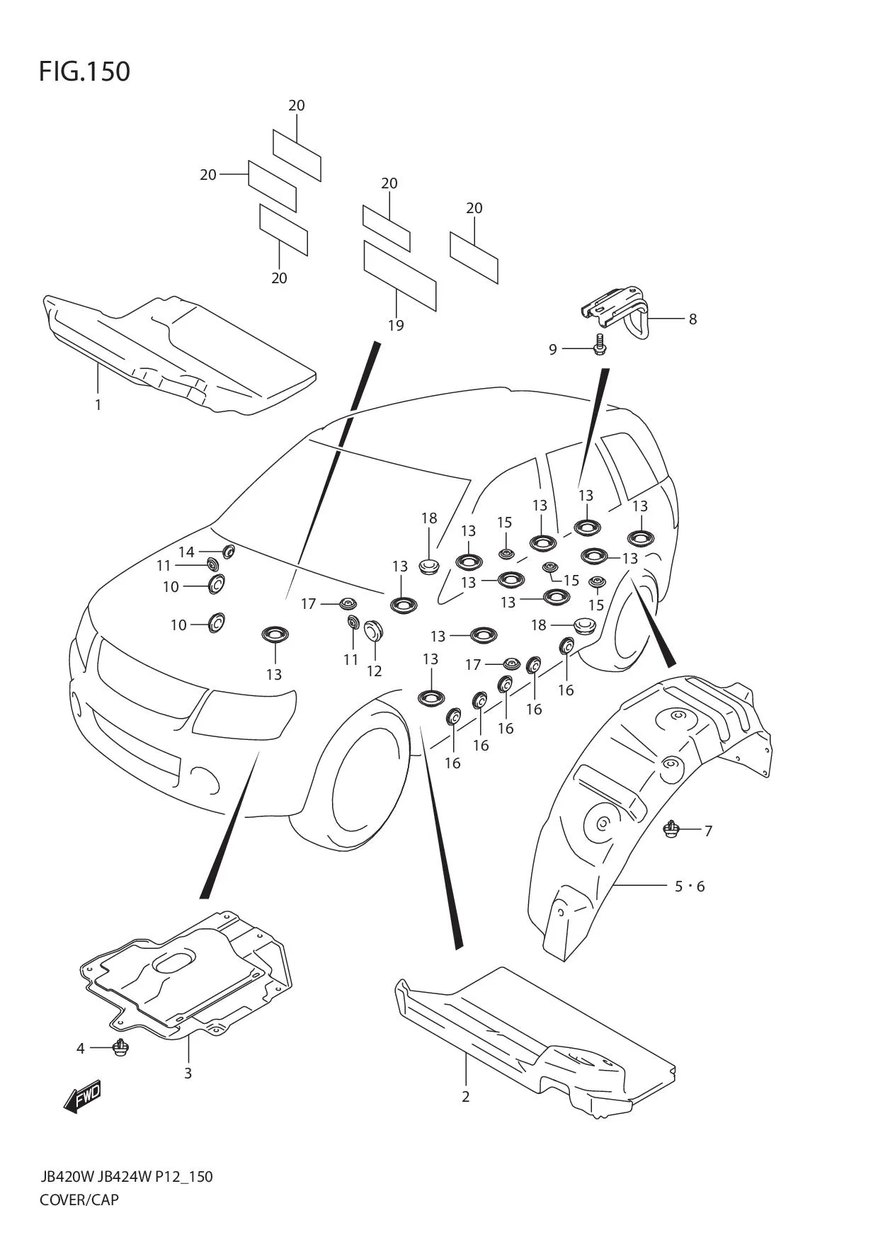 FIG.150 COVER/CAP