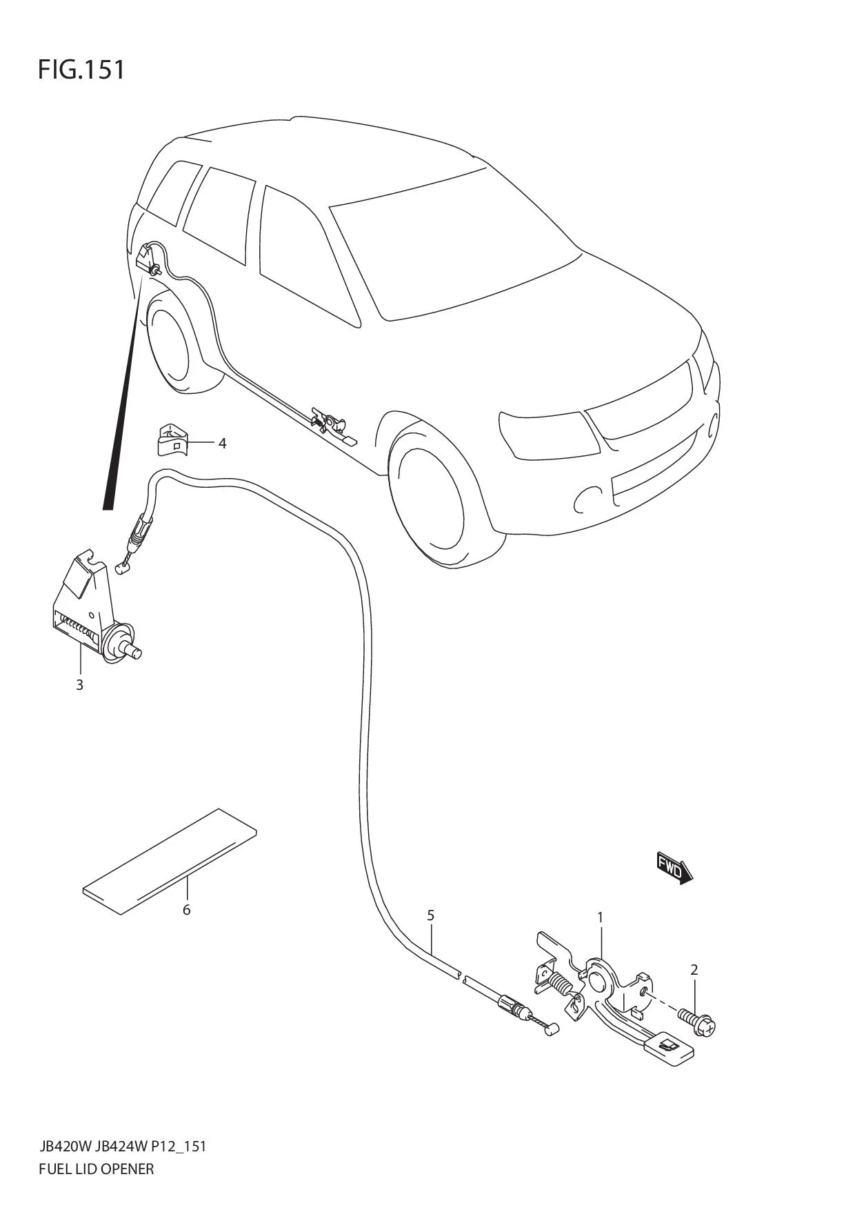 FIG.151 FUEL LID OPENER
