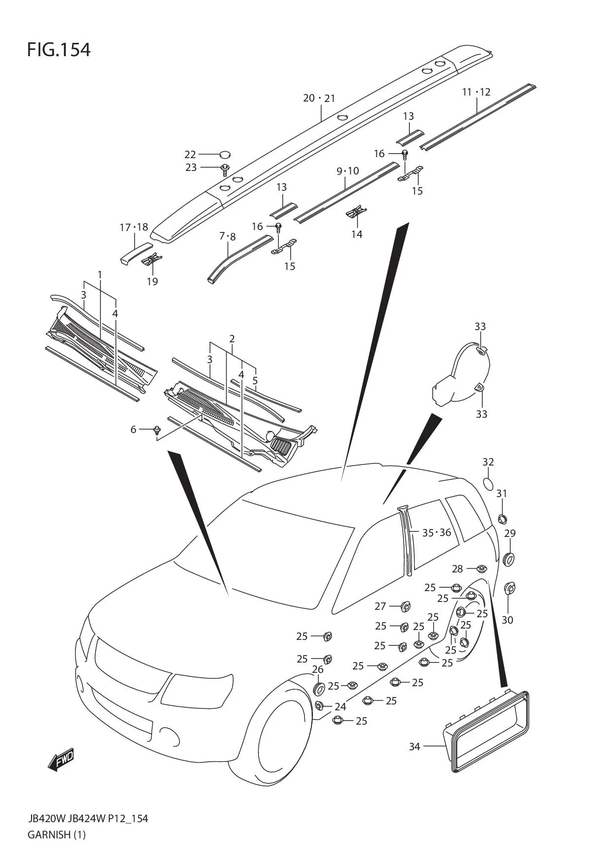 FIG.154 GARNISH (JB420W)