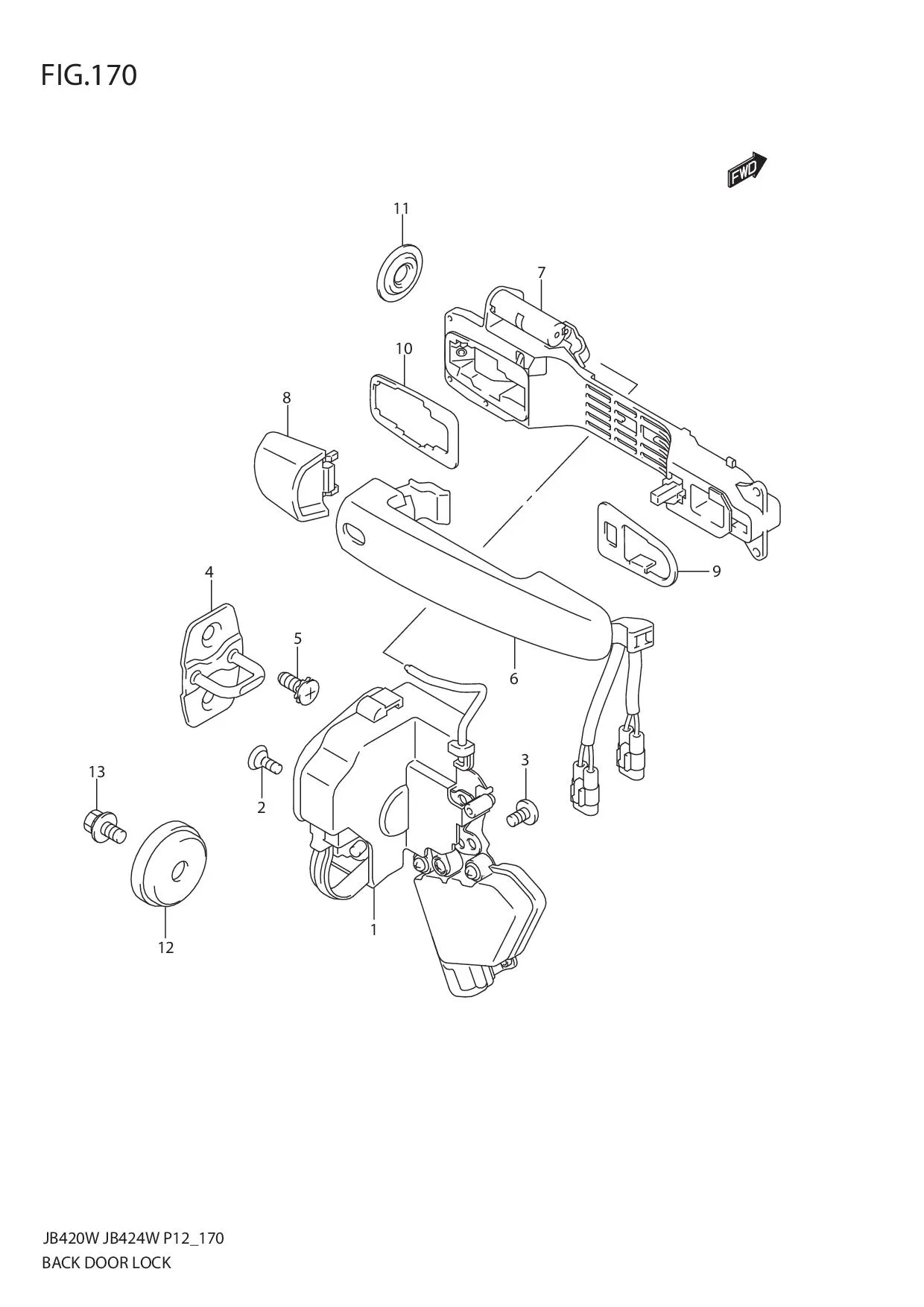 FIG.170 BACK DOOR LOCK