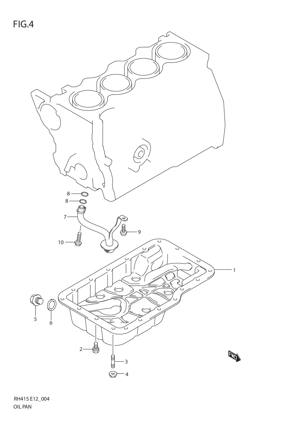 FIG.4 OIL PAN
