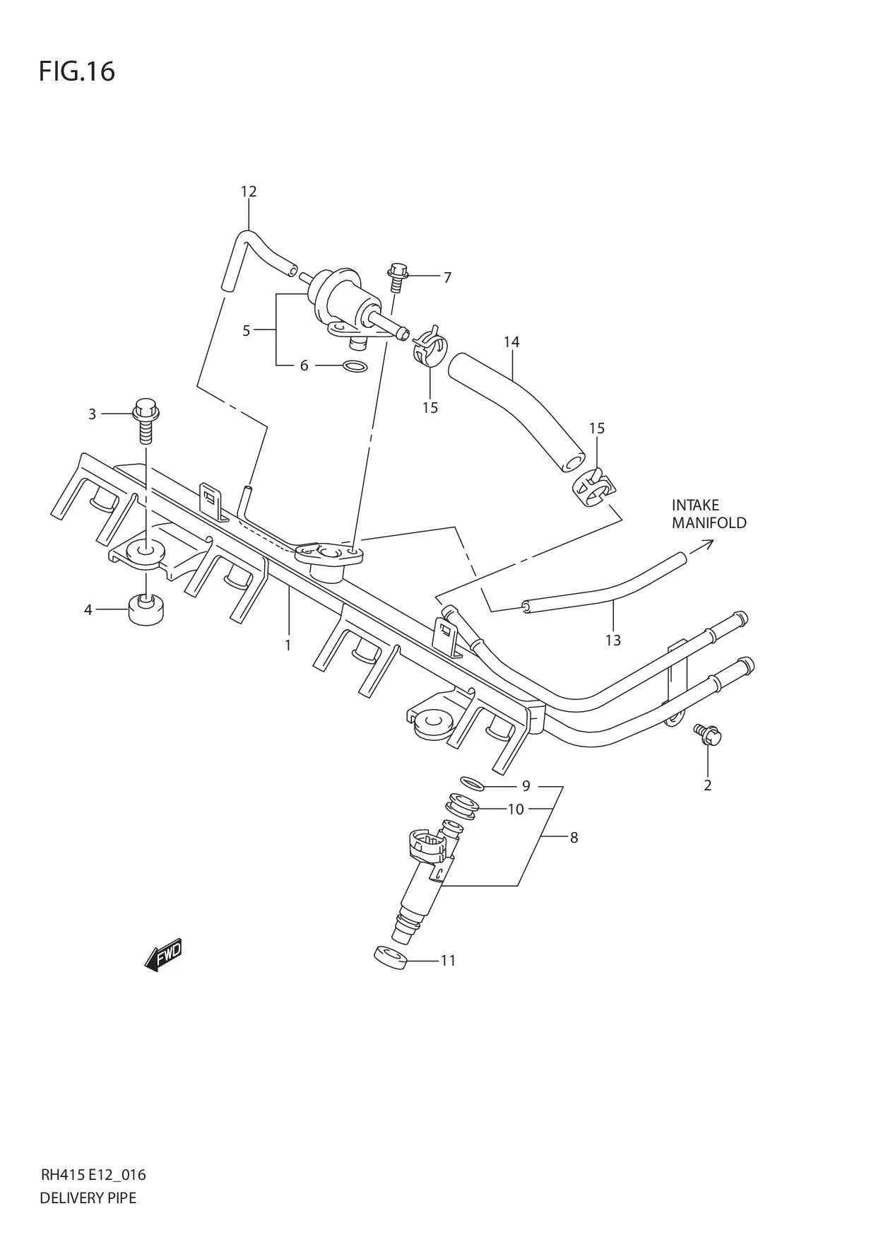 FIG.16 DELIVERY PIPE