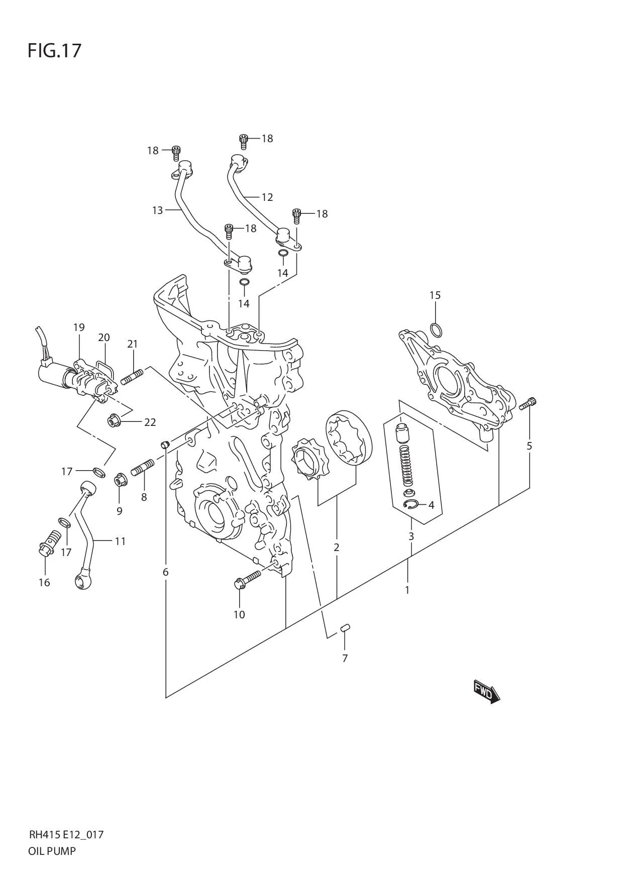 FIG.17 OIL PUMP