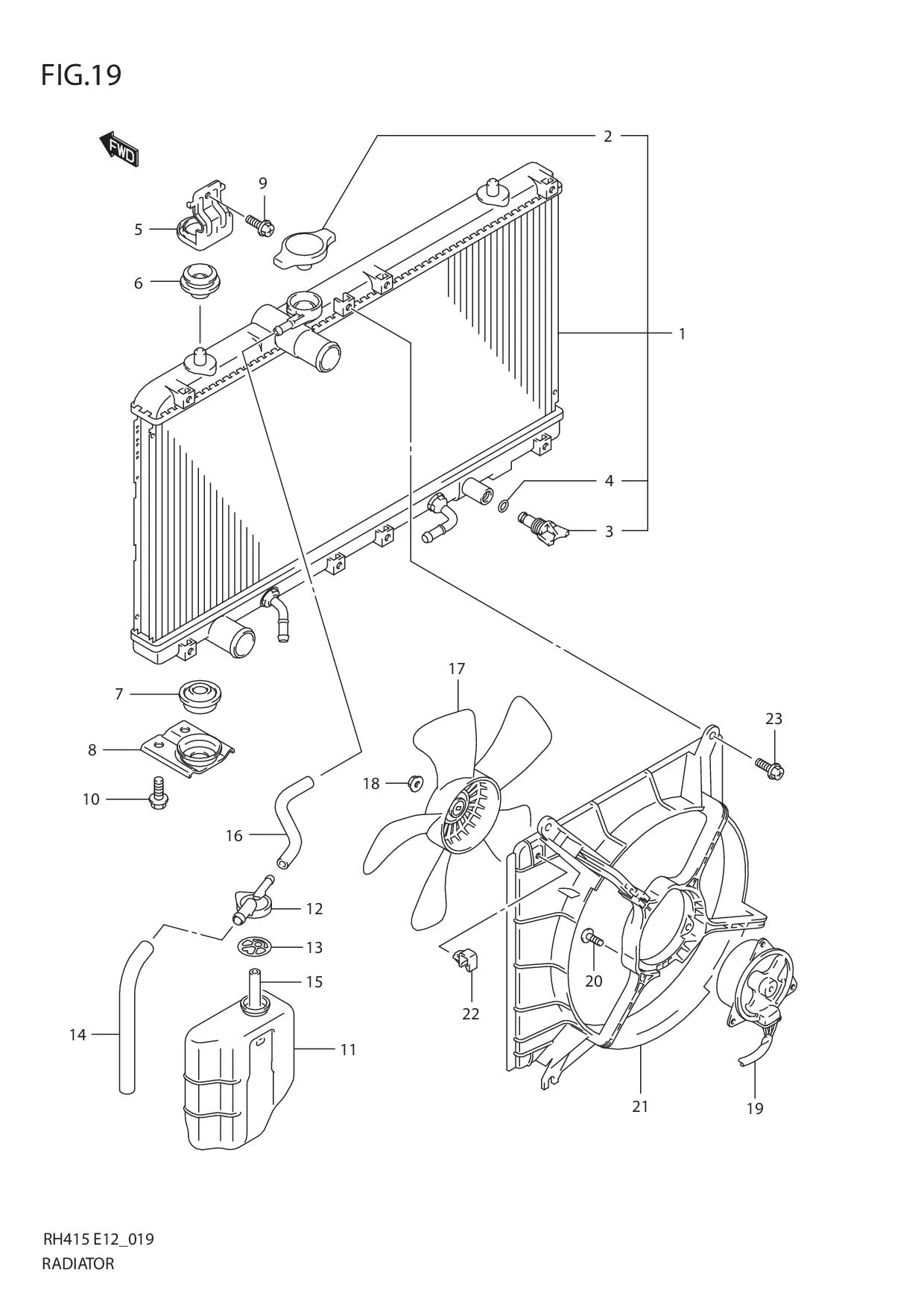 FIG.19 RADIATOR