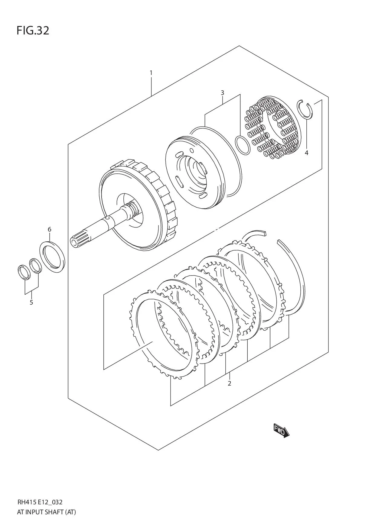FIG.32 AT INPUT SHAFT (AT)