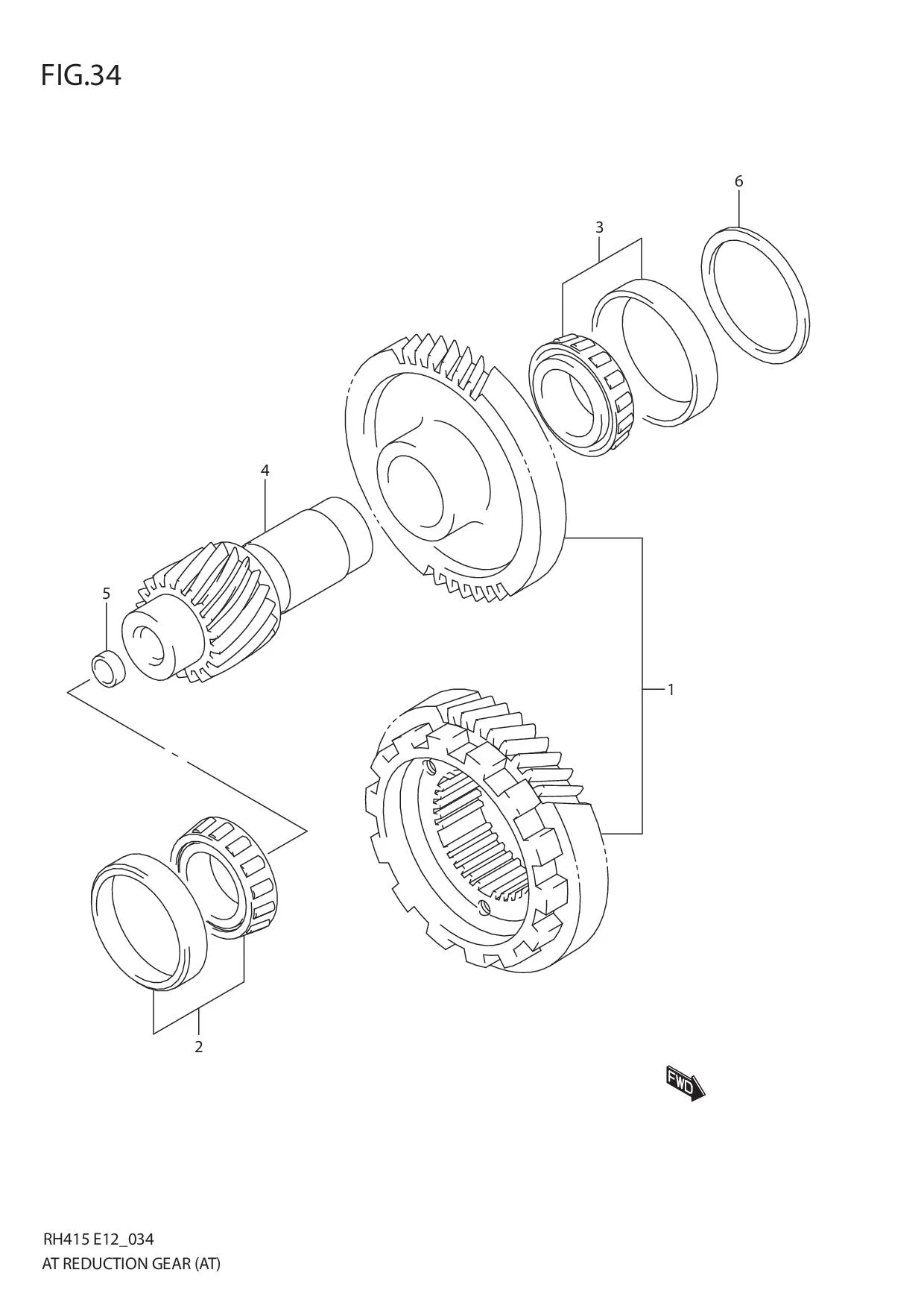 FIG.34 AT REDUCTION GEAR (AT)