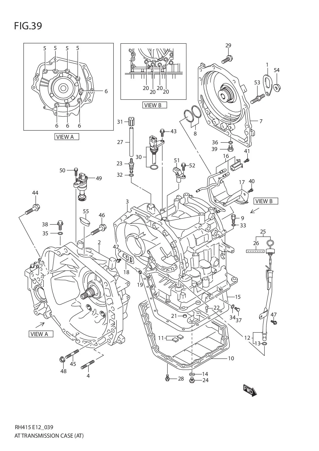 FIG.39 AT TRANSMISSION CASE (AT)
