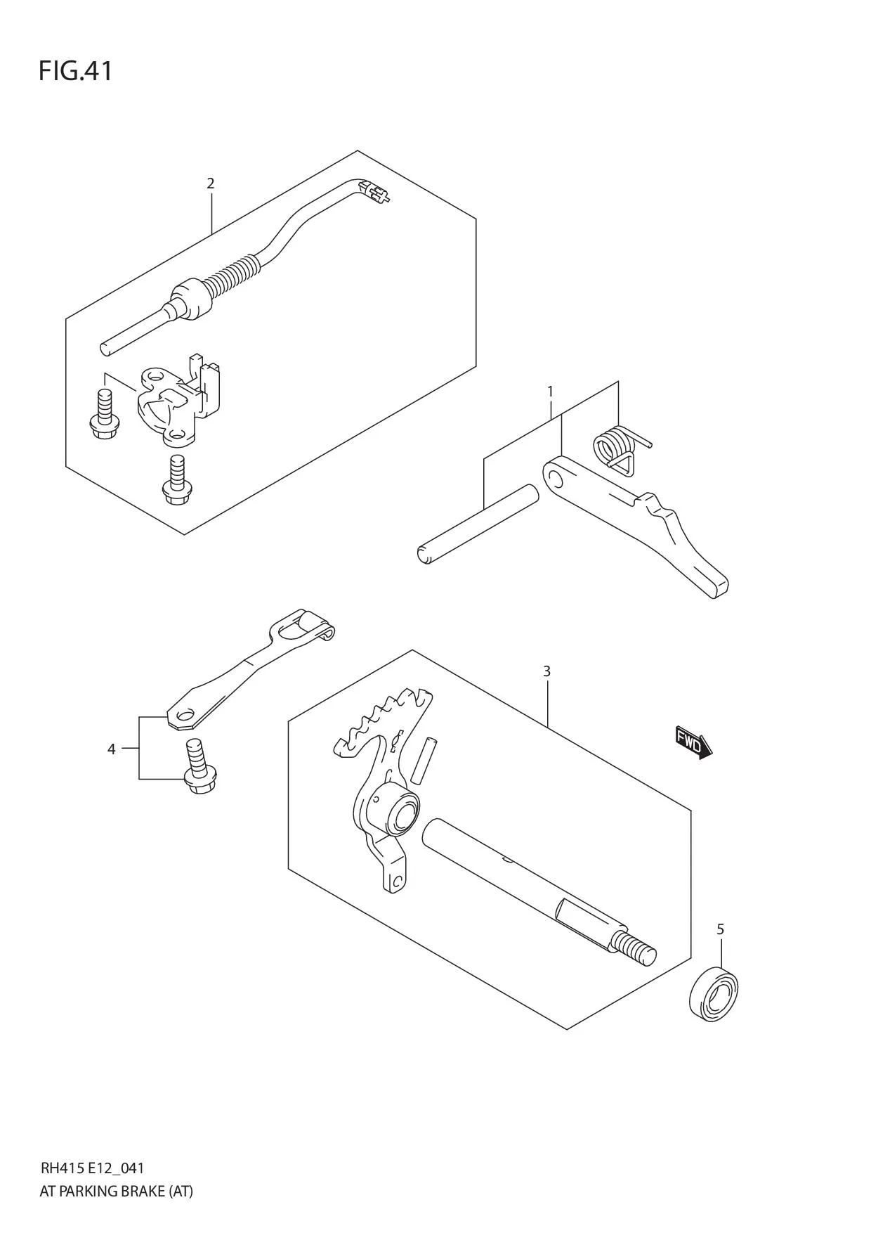 FIG.41 AT PARKING BRAKE (AT)