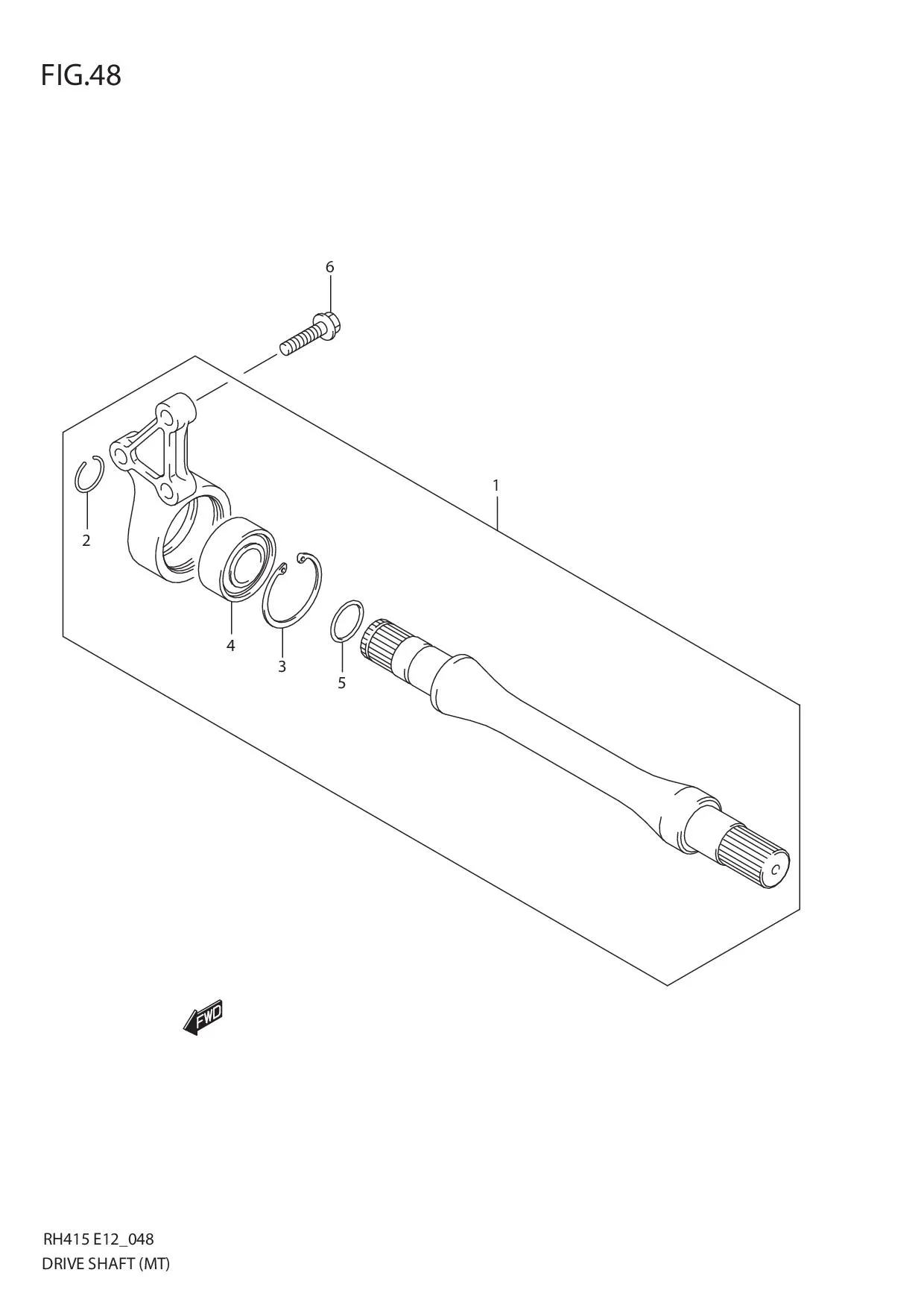 FIG.48 DRIVE SHAFT (MT)