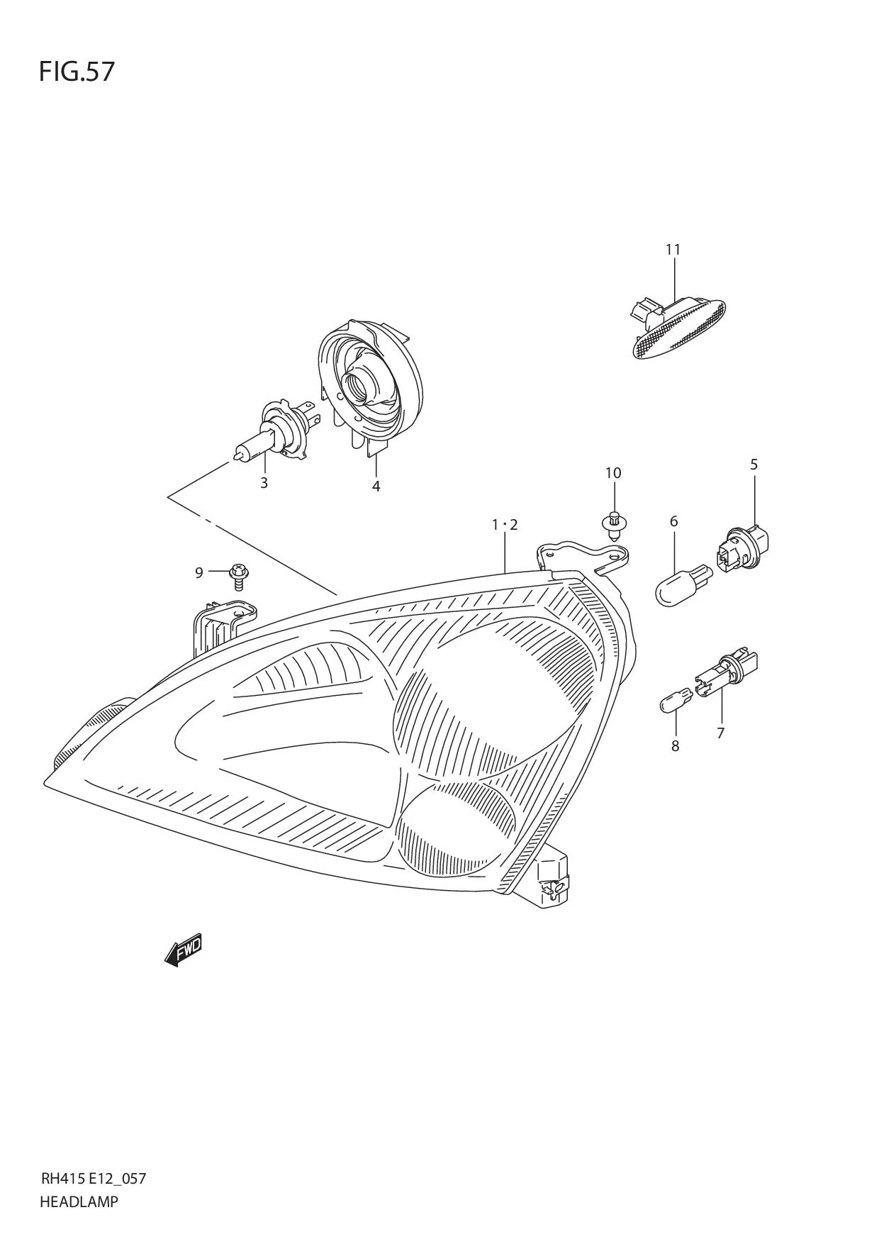 FIG.57 HEAD LAMP