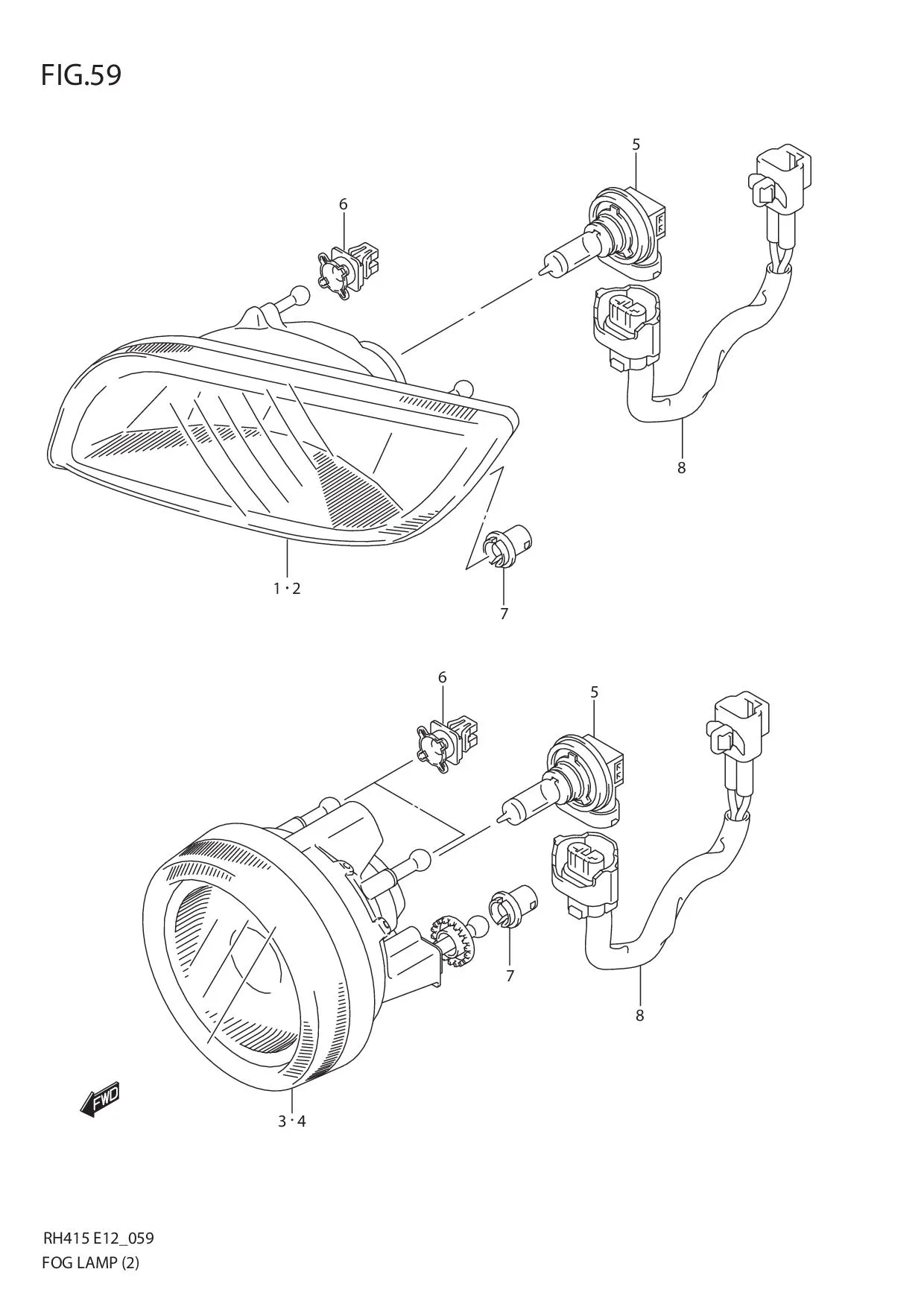 FIG.59 FOG LAMP (TYPE 2)