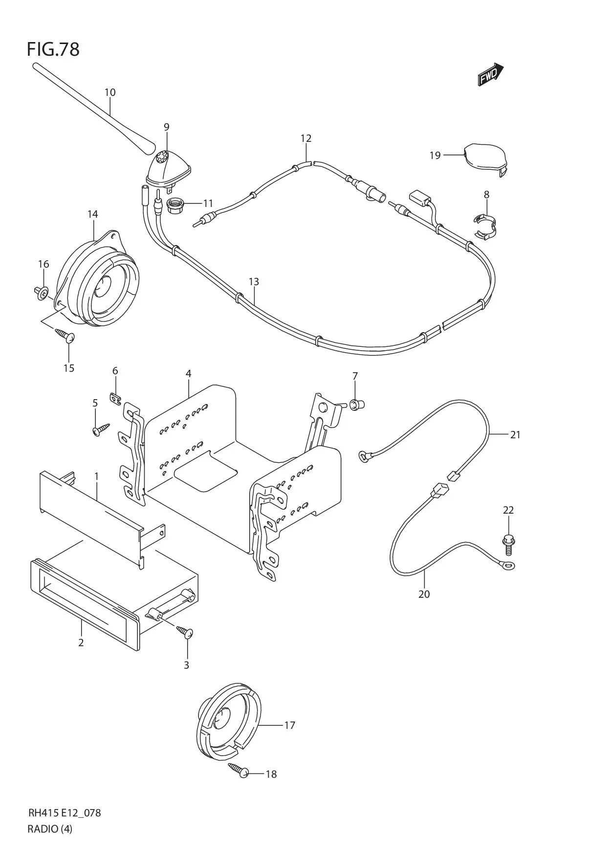 FIG.78 RADIO (TYPE 2:5DR)