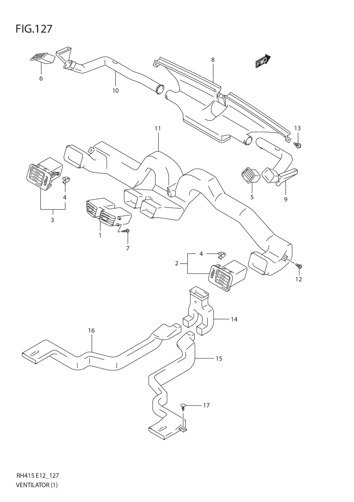 FIG.127 VENTILATOR (TYPE 1)