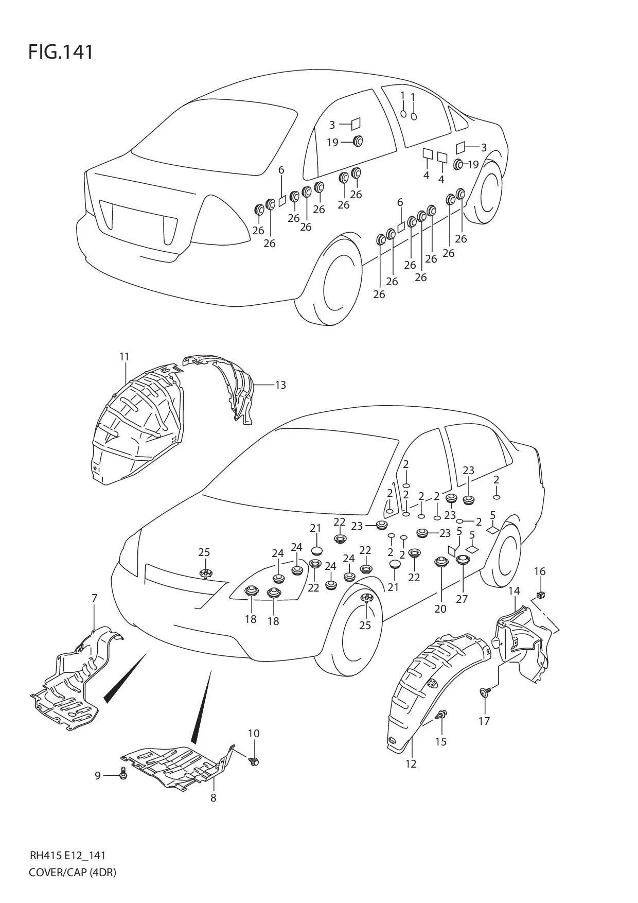 FIG.141 COVER CAP (4DR)