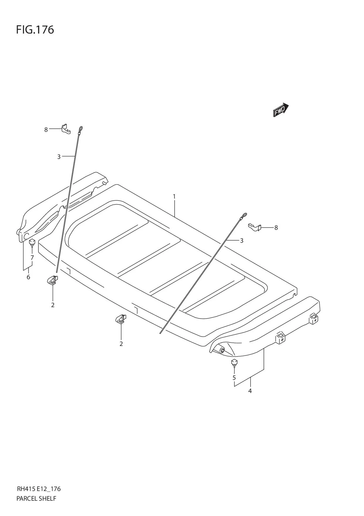 FIG.176 PARCEL SHELF (5DR)