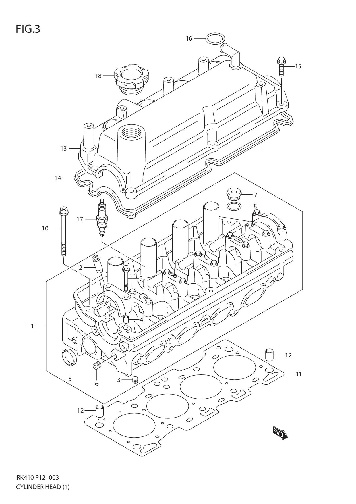 FIG.3 CYLINDER HEAD (1)