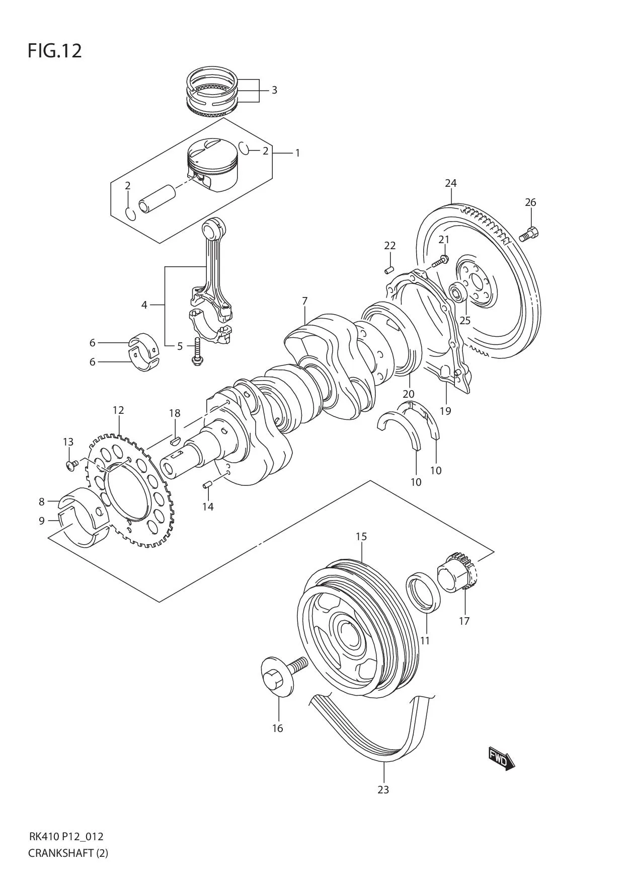 FIG.12 CRANKSHAFT (2)