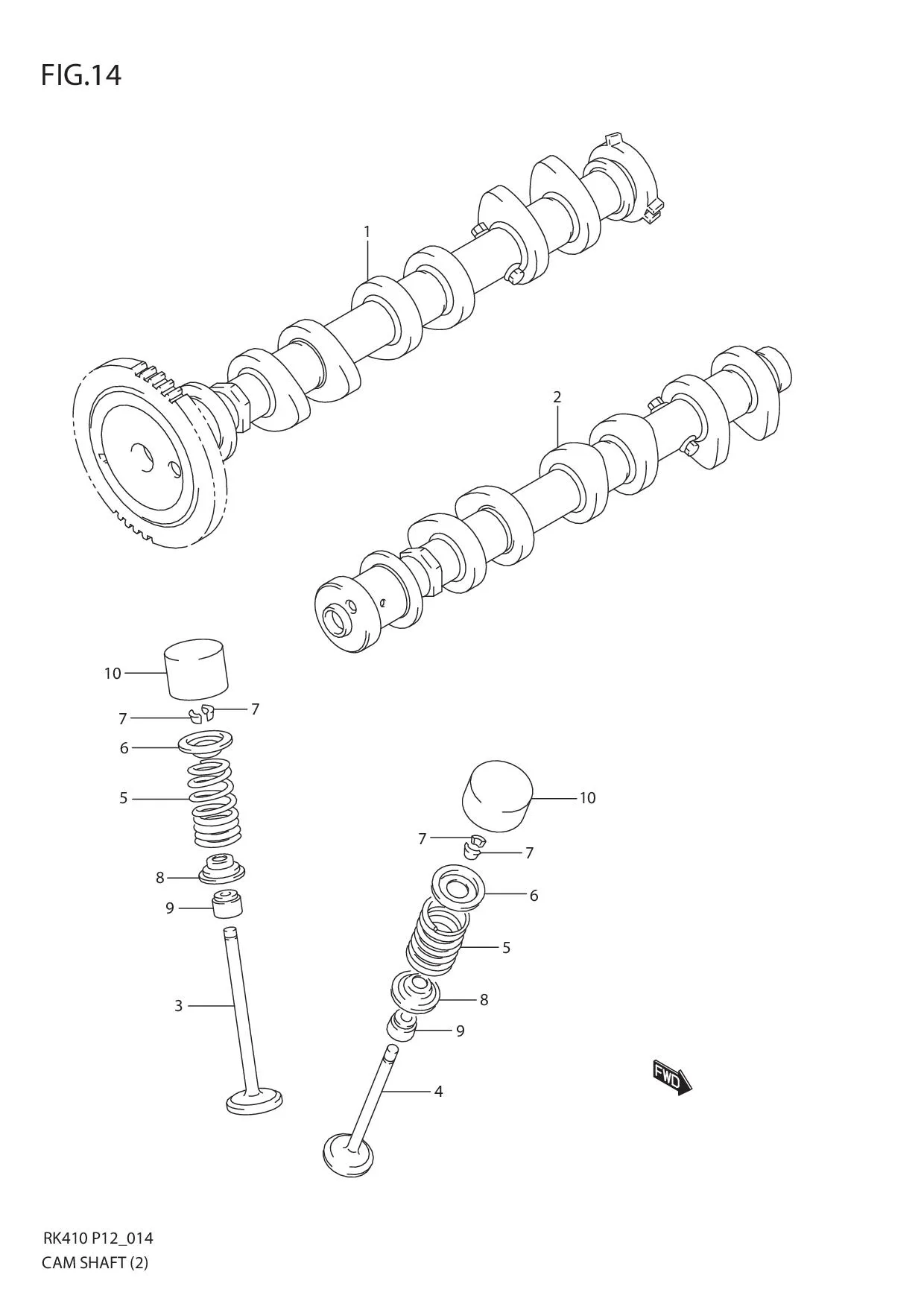 FIG.14 CAM SHAFT (2)
