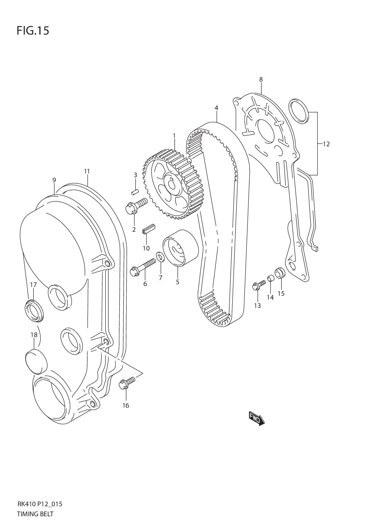 FIG.15 TIMING BELT