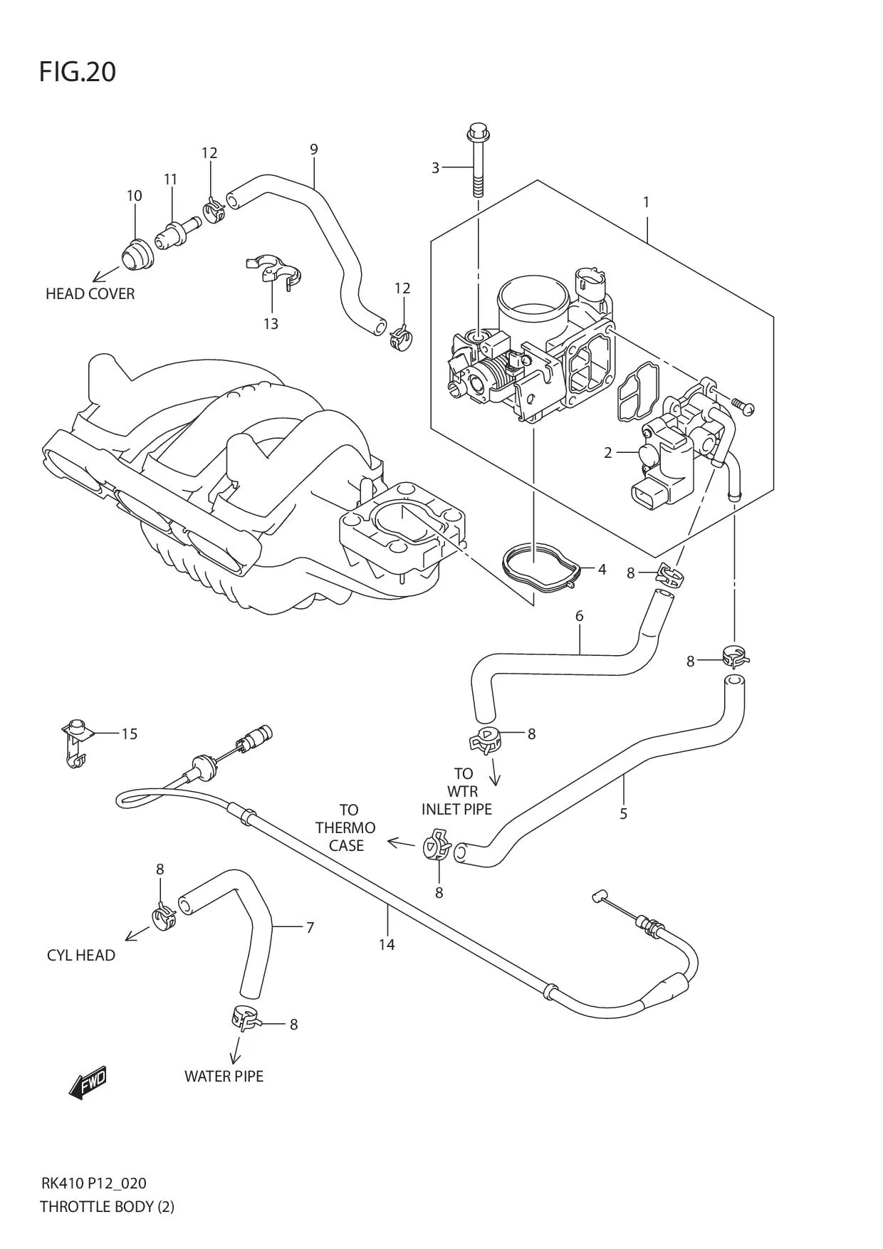 FIG.20 THROTTLE BODY (2)
