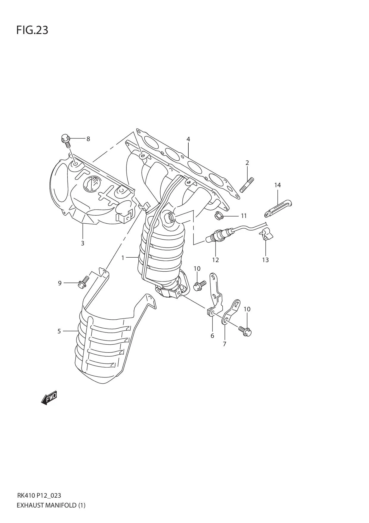 FIG.23 EXHAUST MANIFOLD (1)