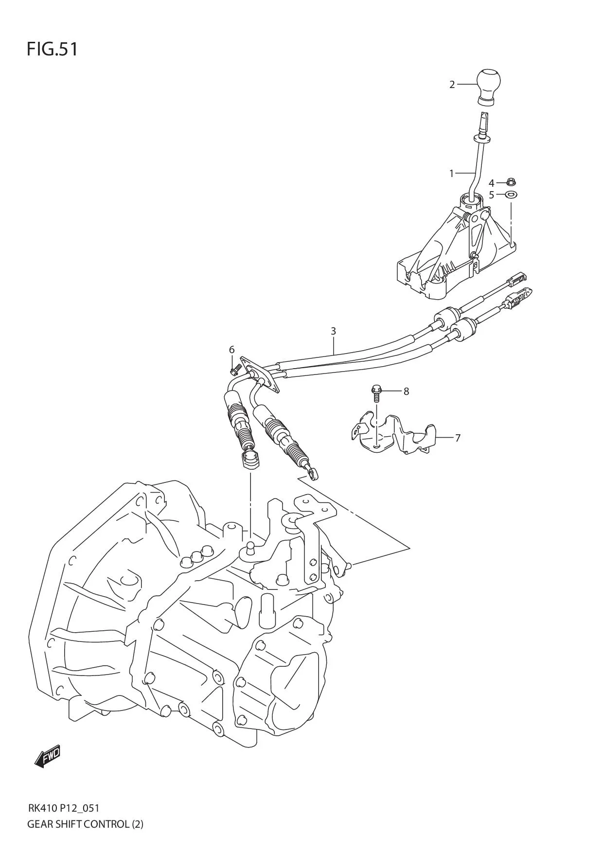 FIG.51 GEAR SHIFT CONTROL (2)