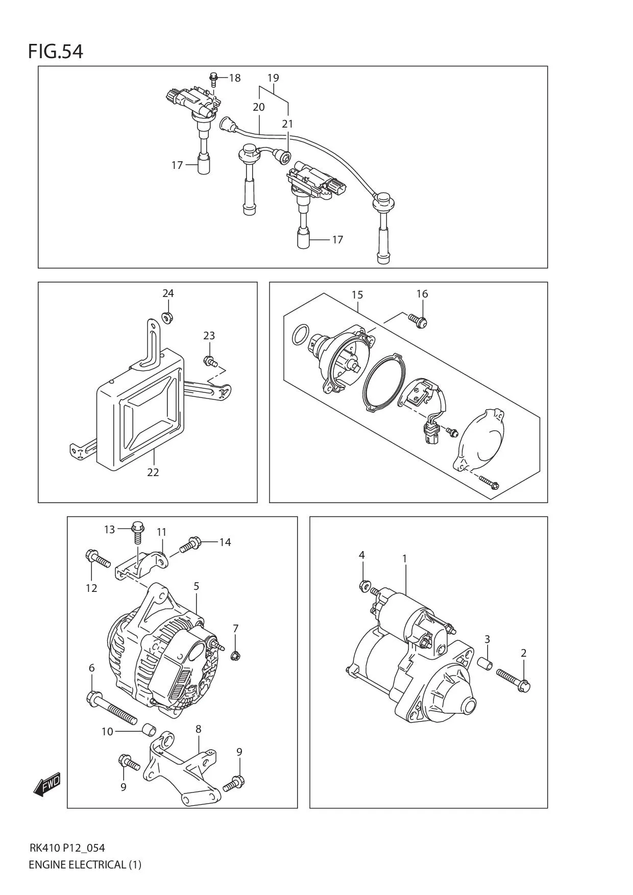 FIG.54 ENGINE ELECTRICAL (1)