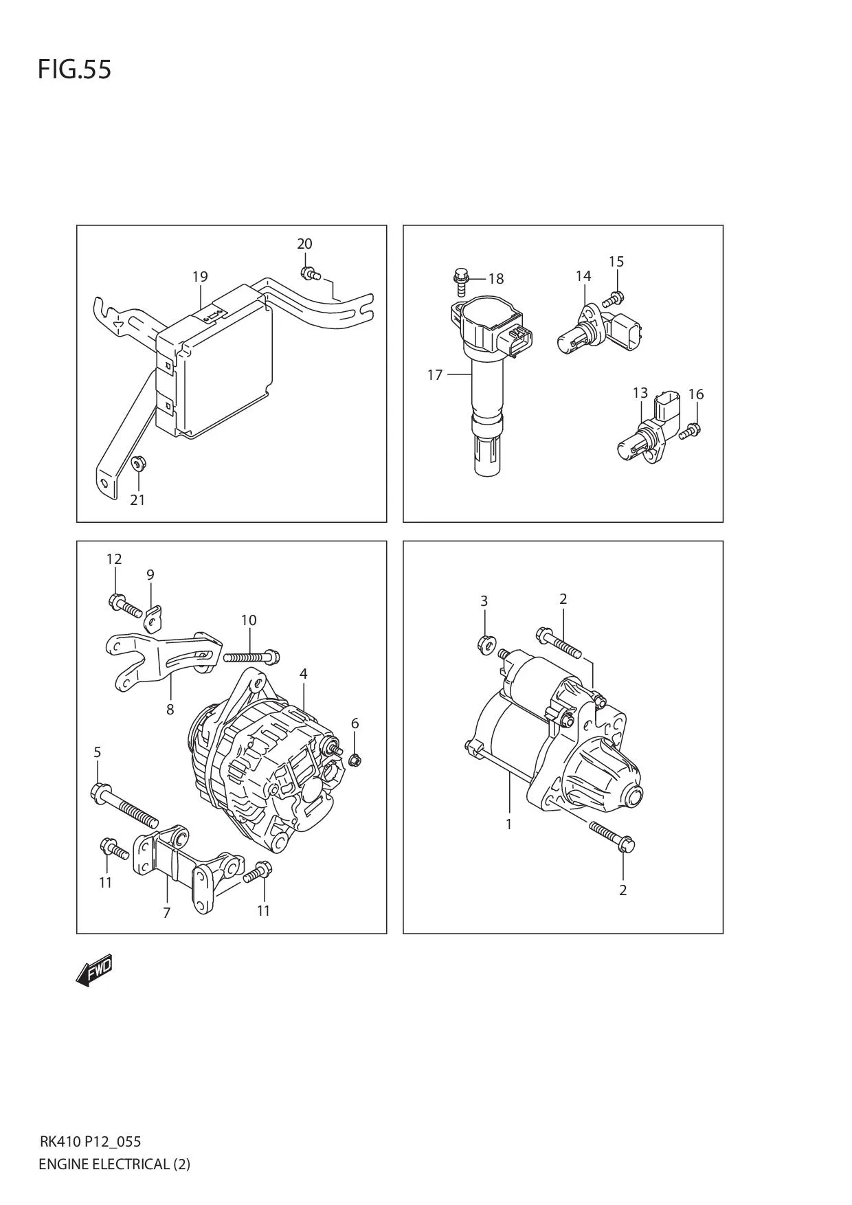 FIG.55 ENGINE ELECTRICAL (2)