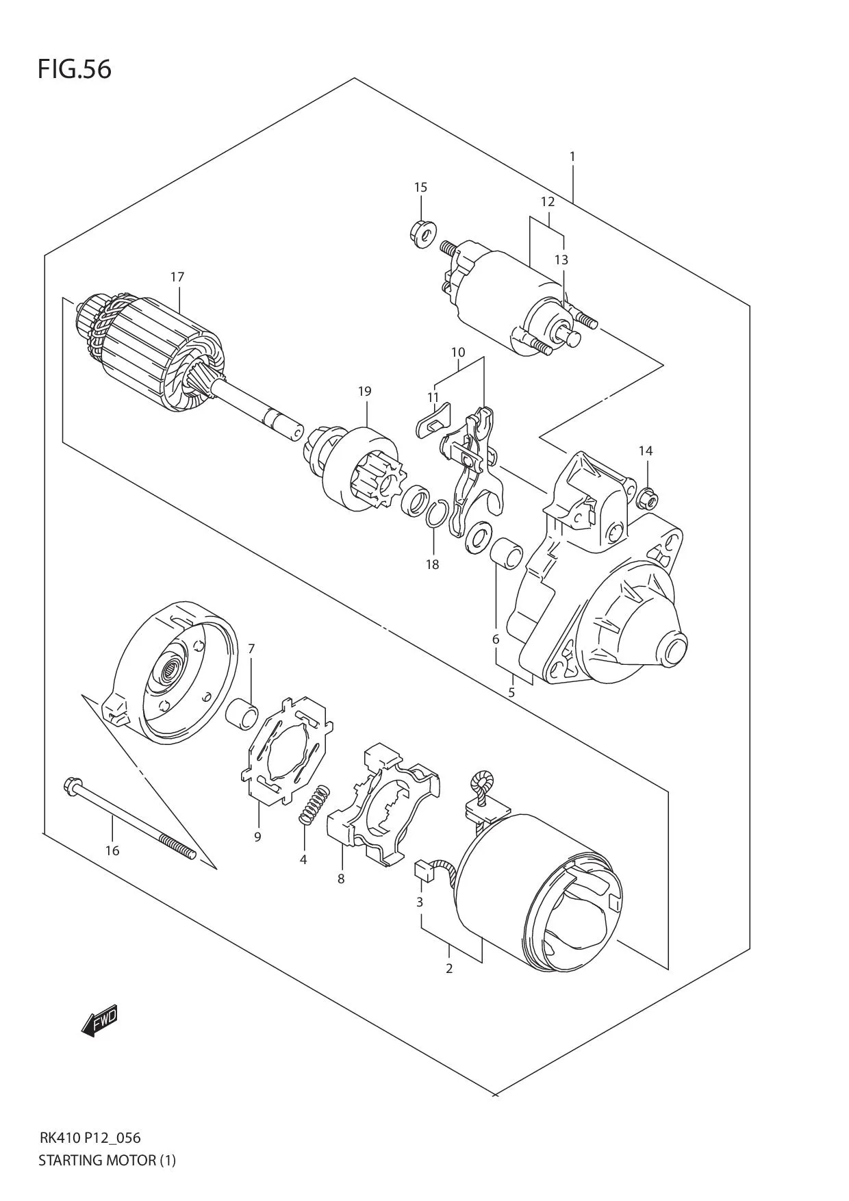 FIG.56 STARTING MOTOR (1)