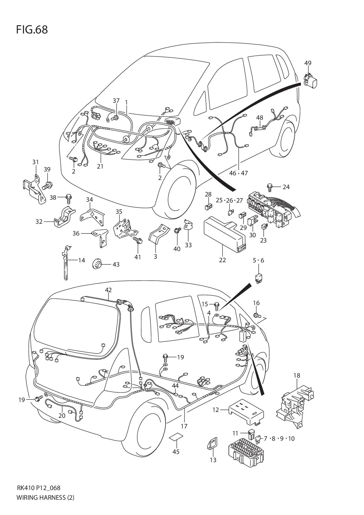 FIG.68 WIRING HARNESS (2)